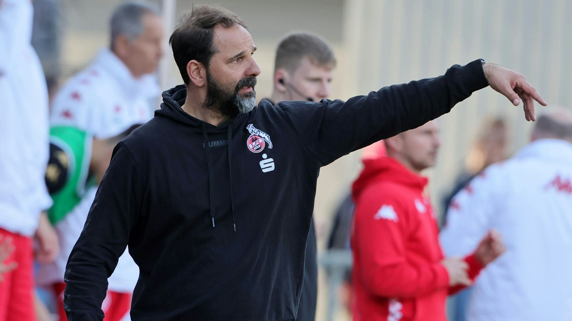 1.FC Köln U19 vs. FSV Mainz 05 U19, A Junioren Bundesliga, Halbfinal Rückspiel um die Deutsche Meisterschaft, Stefan Ruthenbeck (1.FC Köln), 14.04.2023, Bild: Herbert Bucco