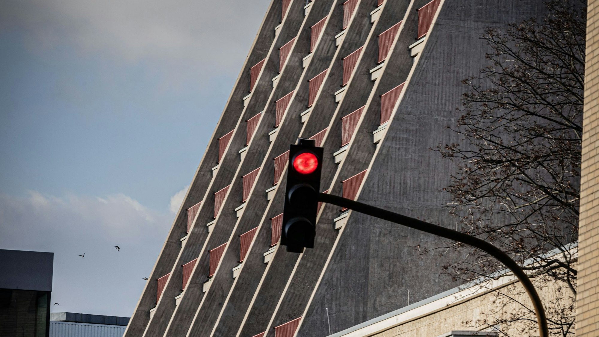 Blick auf die Baustelle der Kölner Oper