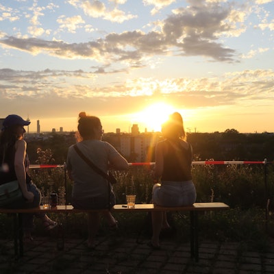 Ein Sonnenuntergang vom Kalkberg in Köln aufgenommen.