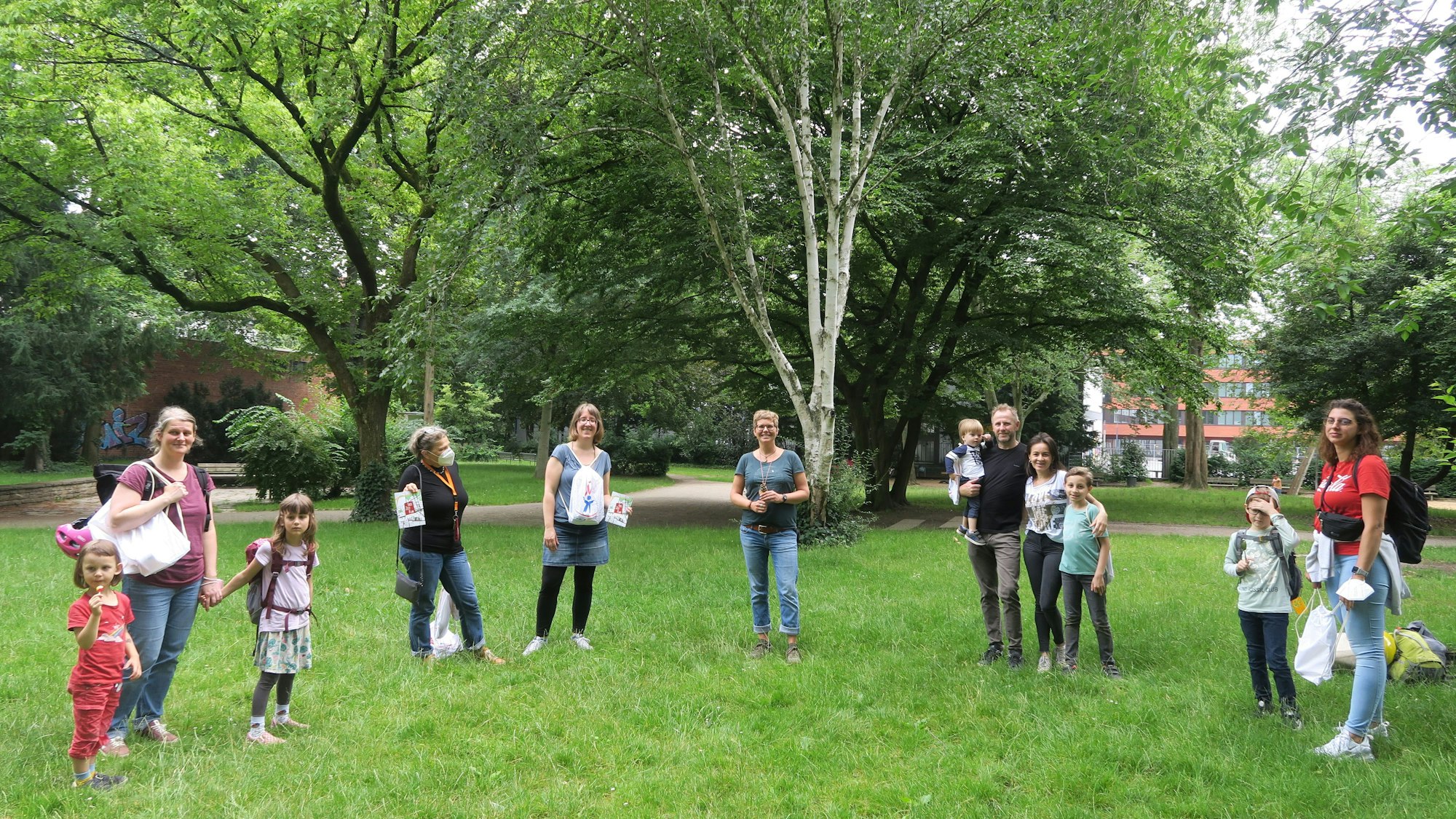 Kinder-Aktion im Kalker Stadtgarten.