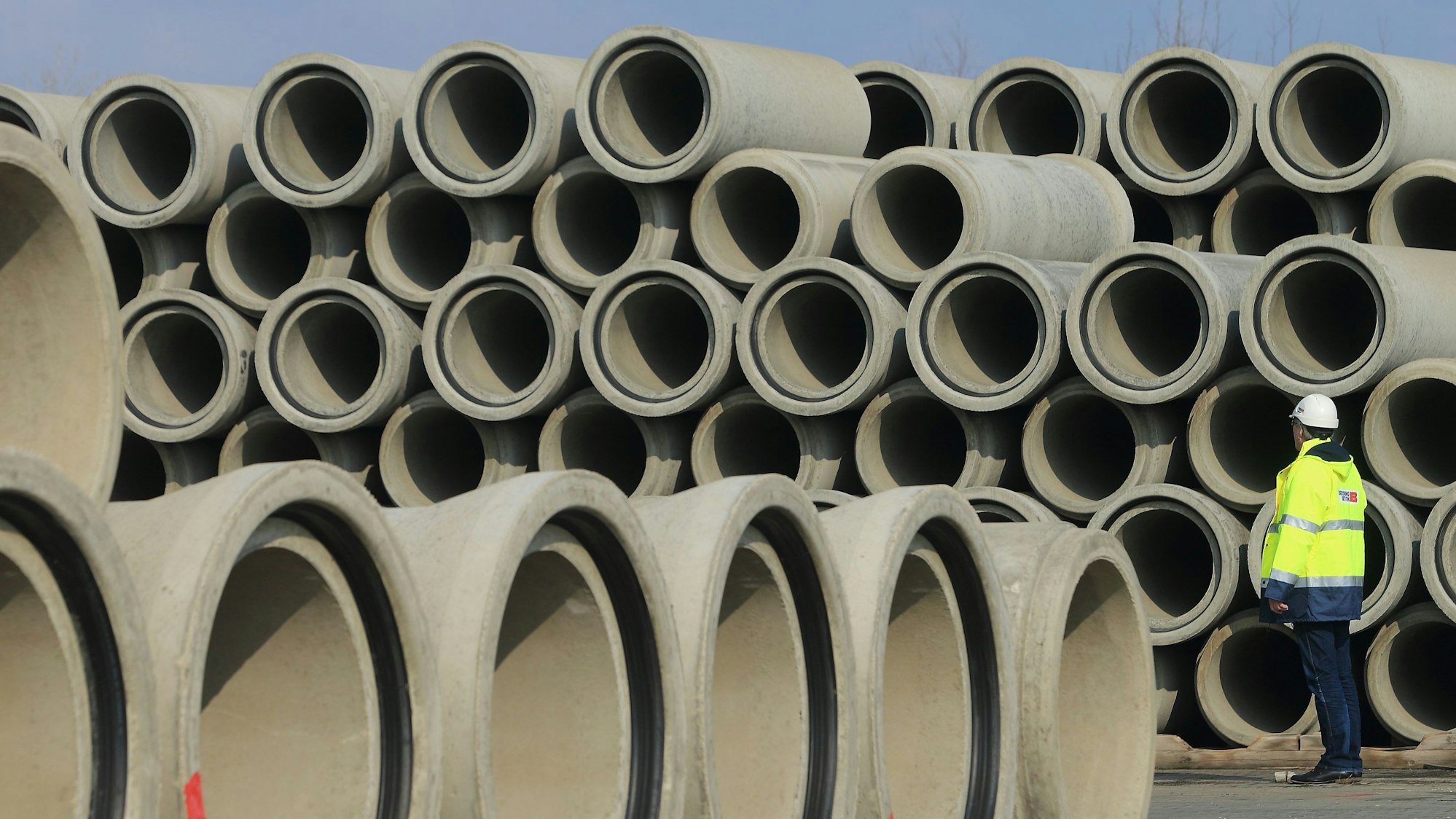 Das Foto zeigt eine Baustelle