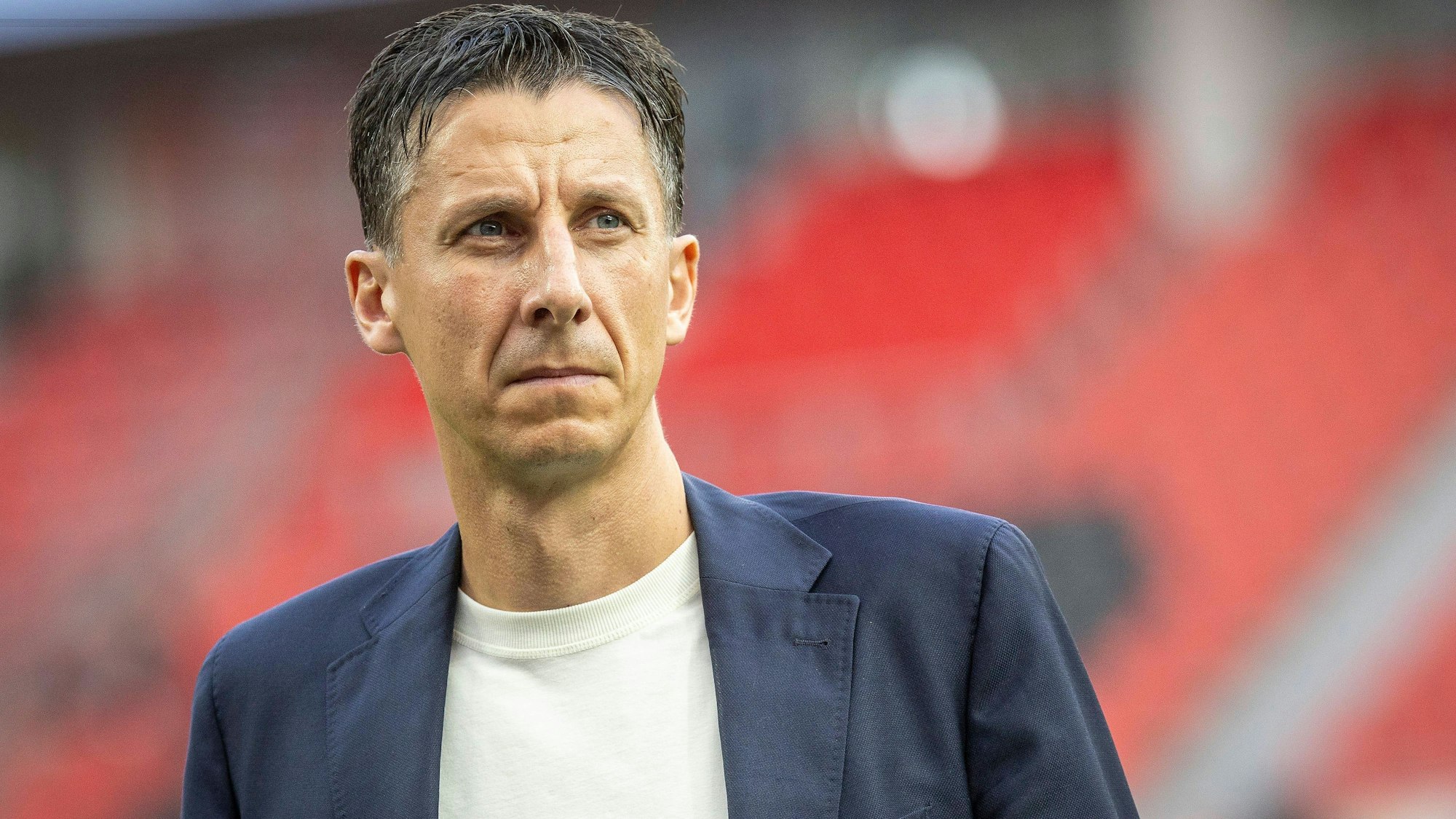 Christian Keller Managing Director 1. FC Koeln during the Bundesliga match between Bayer 04 Leverkusen vs. 1. FC Koeln on matchday 7 at BayArena on October 8, 2023 in Leverkusen,