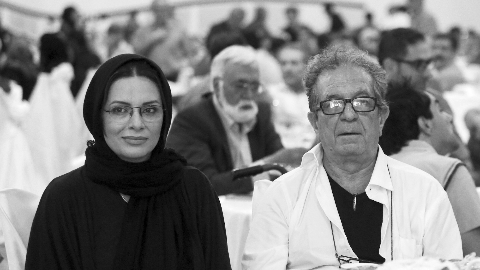 Dariush Mehrjui (r) und seine Frau Vahideh Mohammadifar (l)