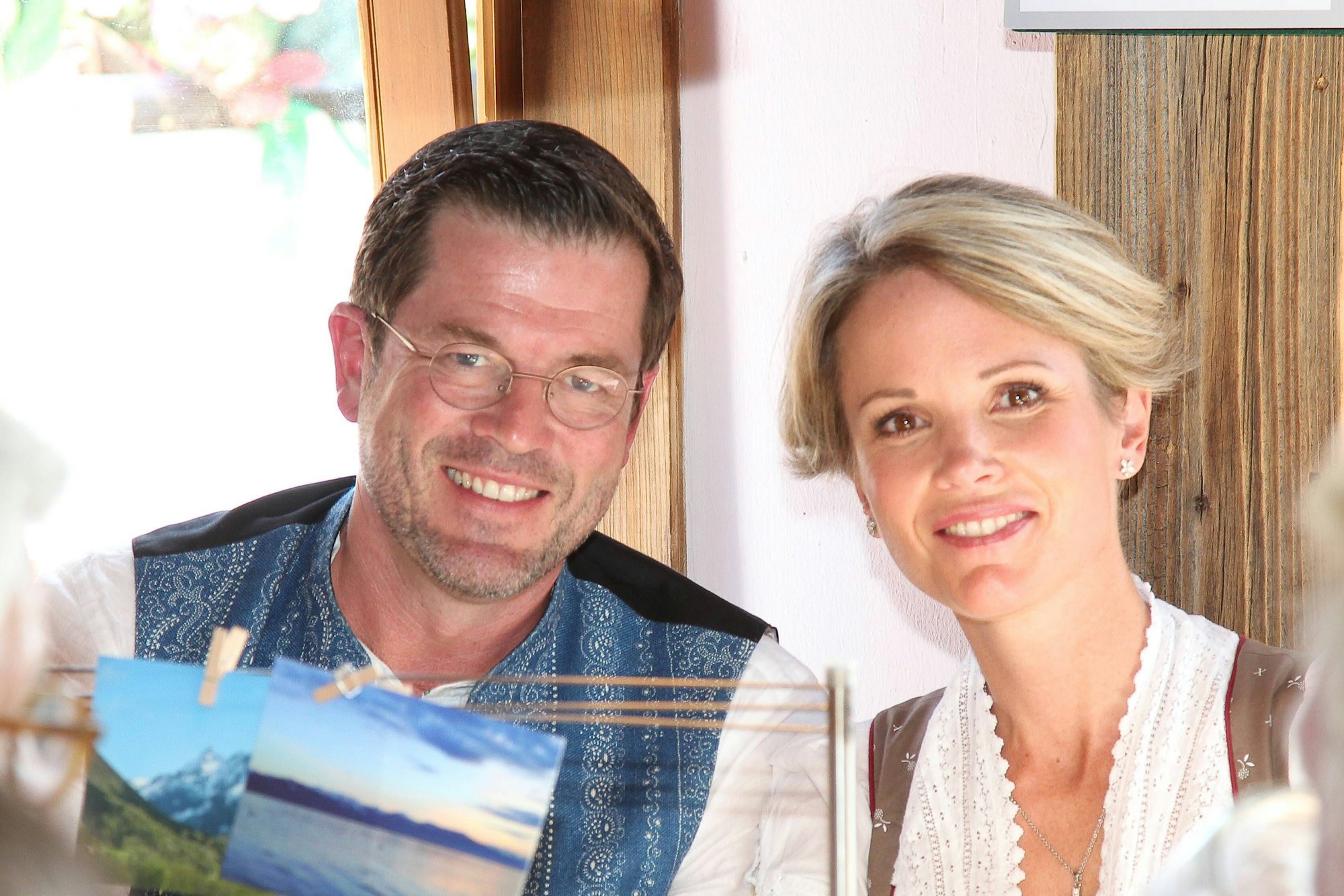 Karl-Theodor zu Guttenberg mit seiner Ehefrau Stephanie zu Guttenberg auf dem Oktoberfest 2018.