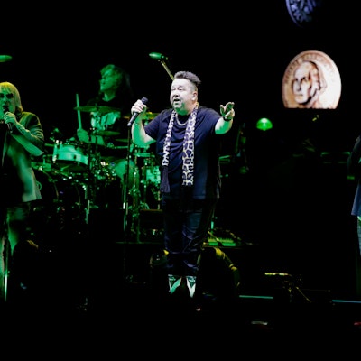 Die Prinzen auf der Bühne der Kölner Lanxess-Arena.