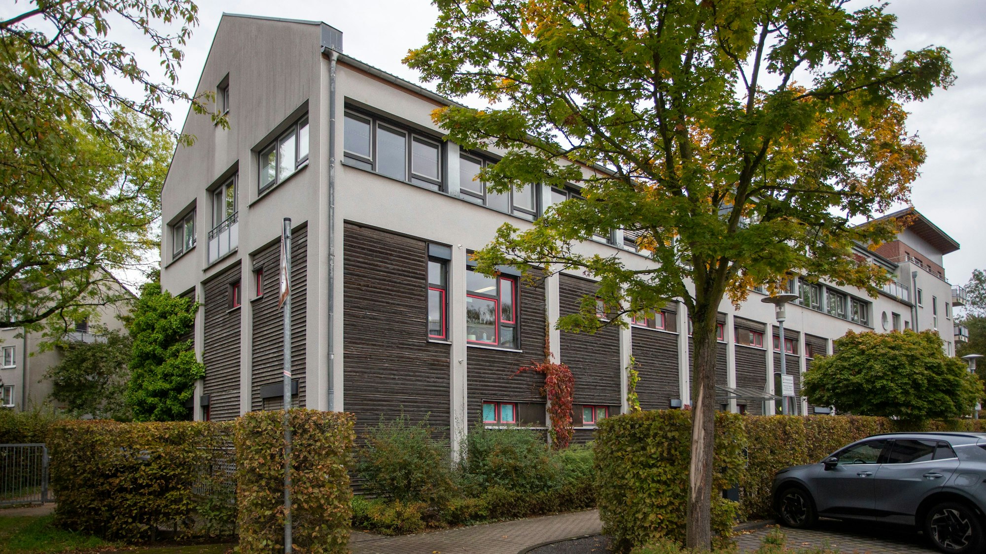 Die Kita Gebrüder-Coblenz Straße von außen.