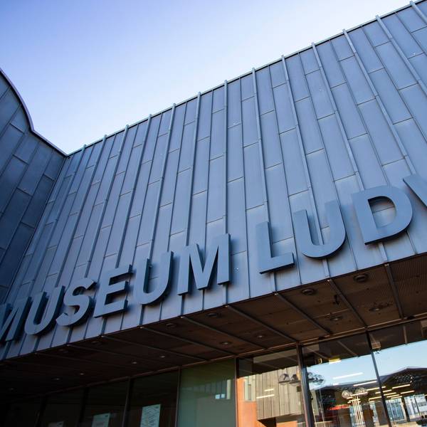 Über dem Eingang steht groß Museum Ludwig.