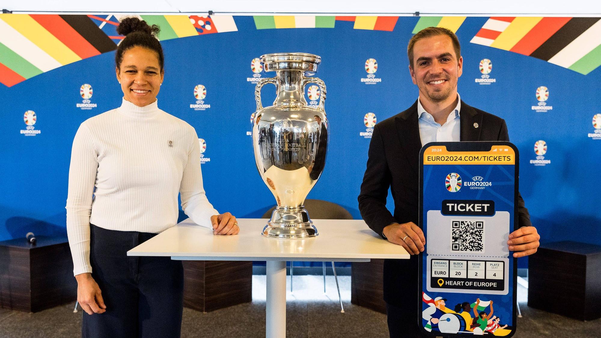 Celia Sasic und Philipp Lahm beim Termin in Köln.