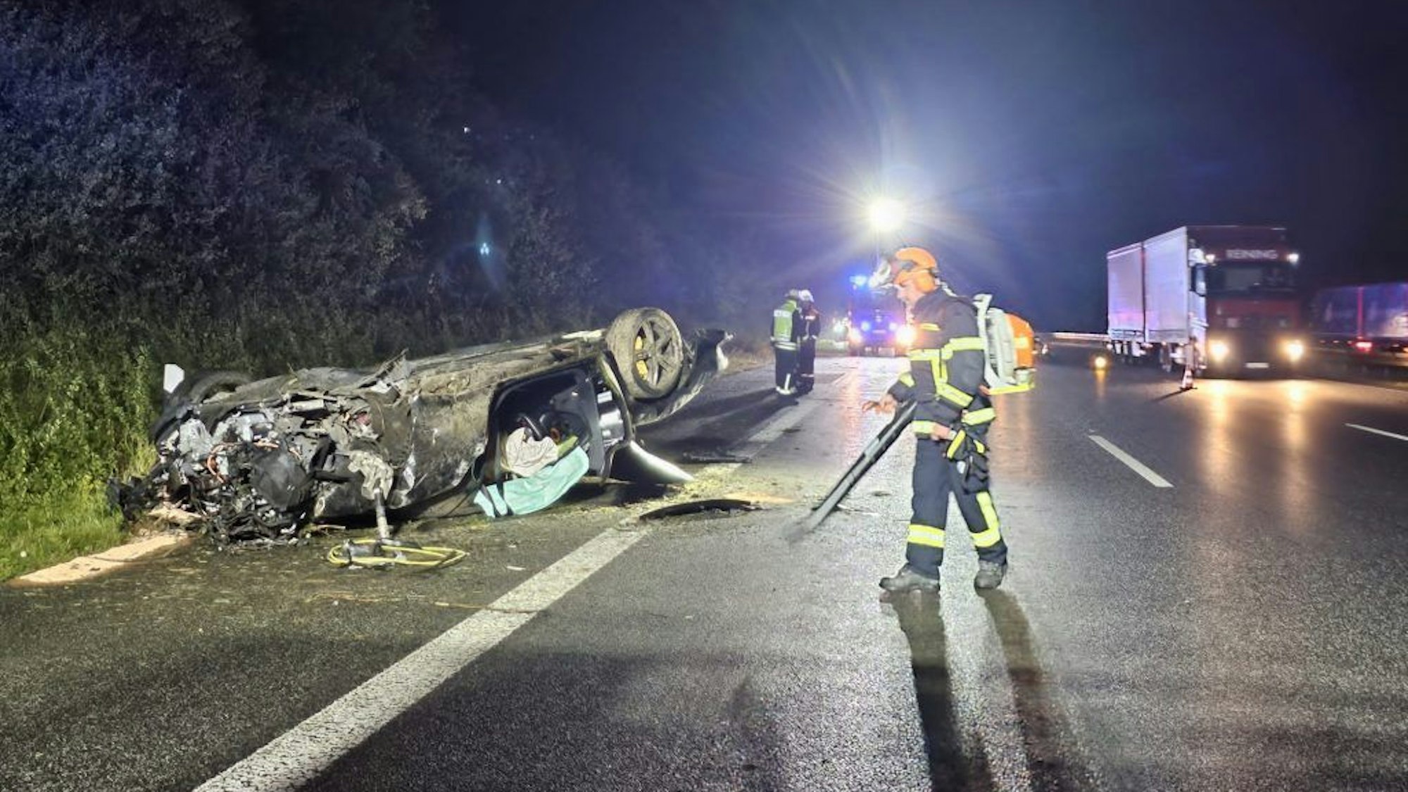 Schwerer Unfall auf der A3 bei Königswinter.