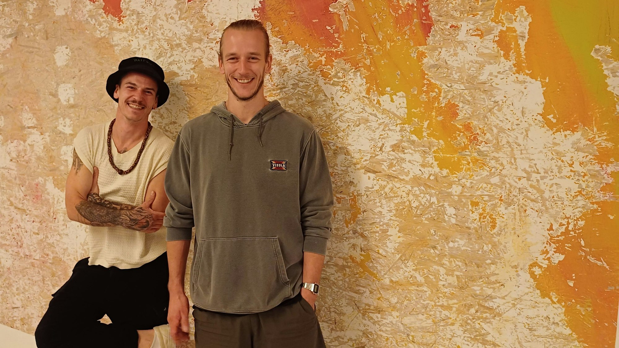 René Tholey und Dominik Kutschki vom RoundCircleStudio, das Teil der Museumsnacht ist