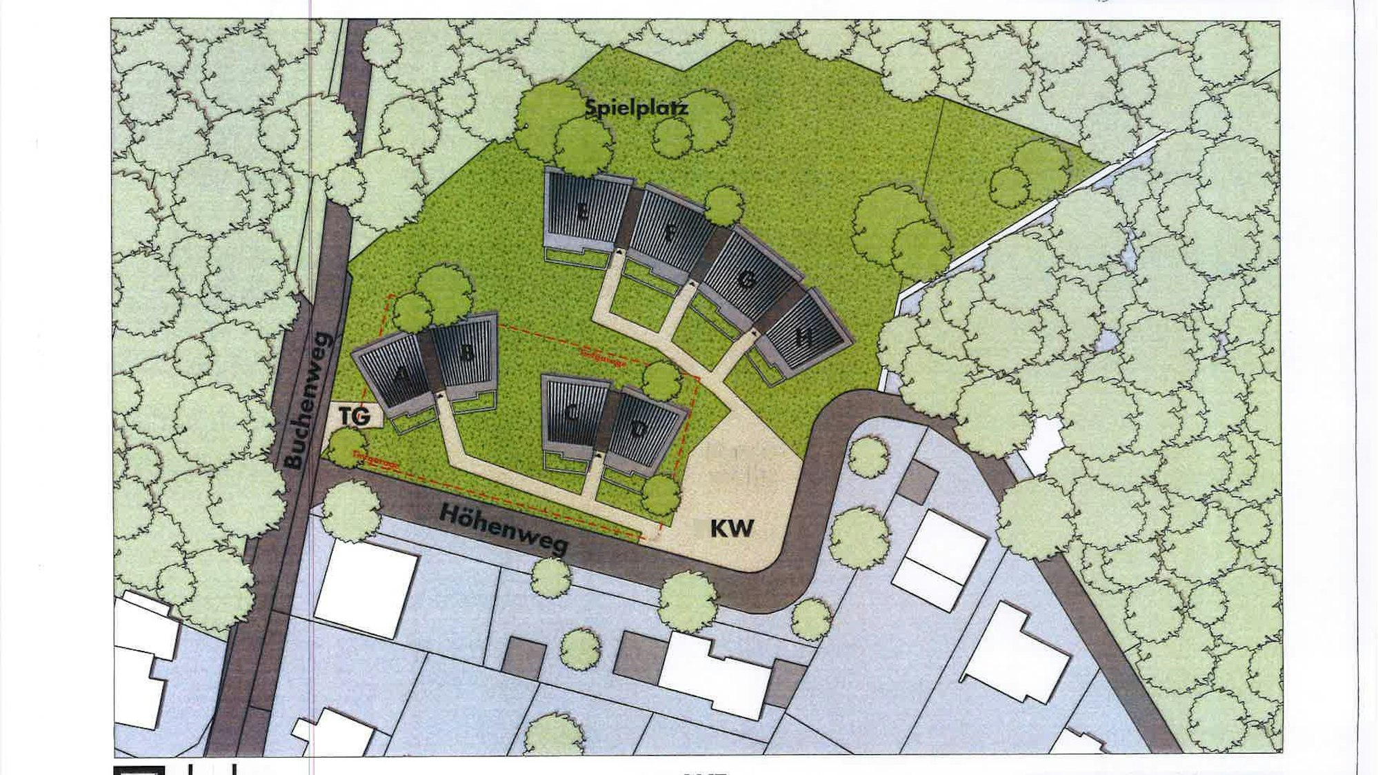 Planung eines Architekten.