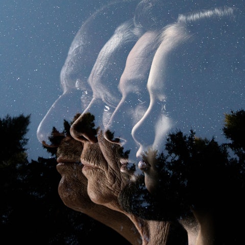 Profile von drei Generationen einer Familie