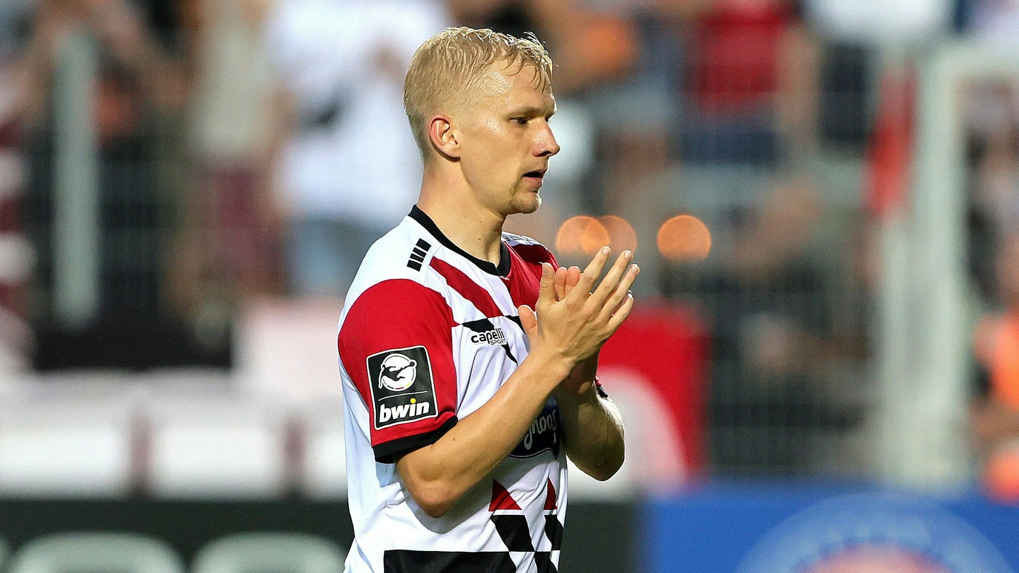 FC Viktoria Köln vs. RW Essen, 3. Liga, Bryan Henning (Viktoria), 23.08.2023, Bild: Herbert Bucco