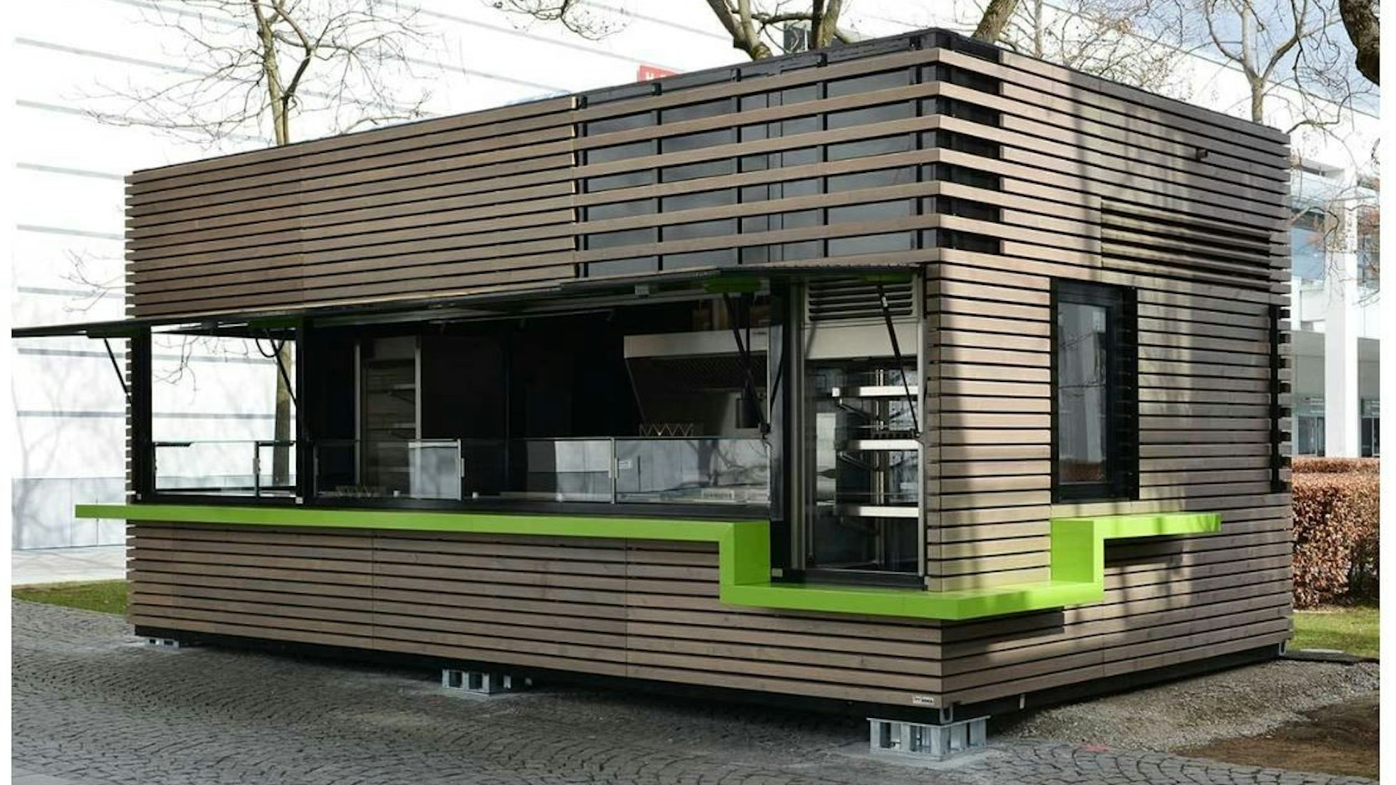 Beispiel für einen möglichen Gastro-Container auf dem Neumarkt.