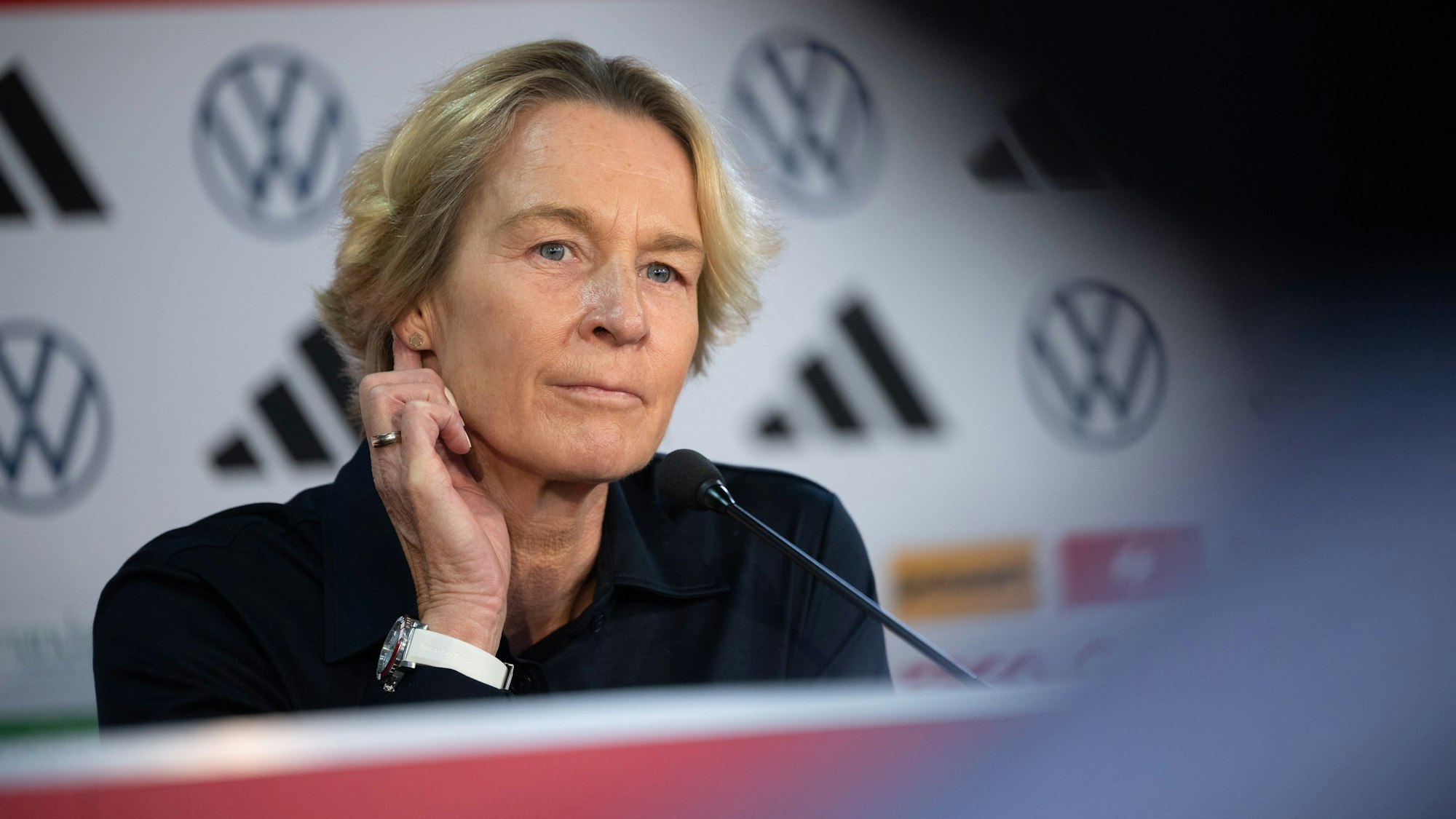 Bundesltrainerin Martina Voss-Tecklenburg befindet sich derzeit im Erholungsurlaub.