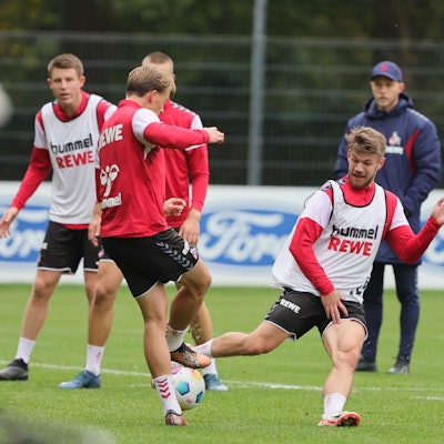 1. FC Köln, Training, rechts: Jan Thielmann (1. FC Köln), 24.10.2023, Bild: Herbert Bucco