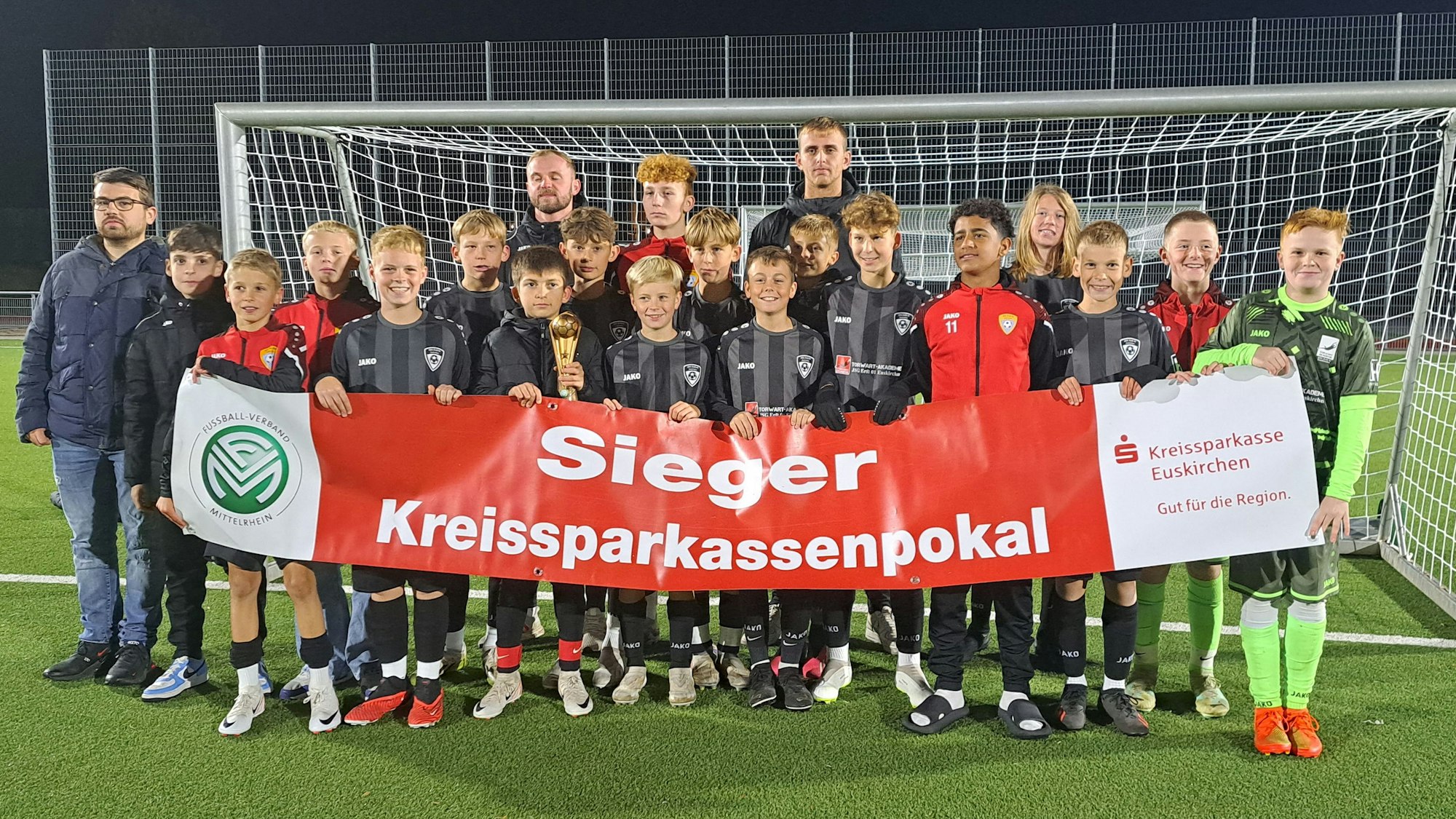 Das Bild zeigt die D-Junioren der JSG Erft.