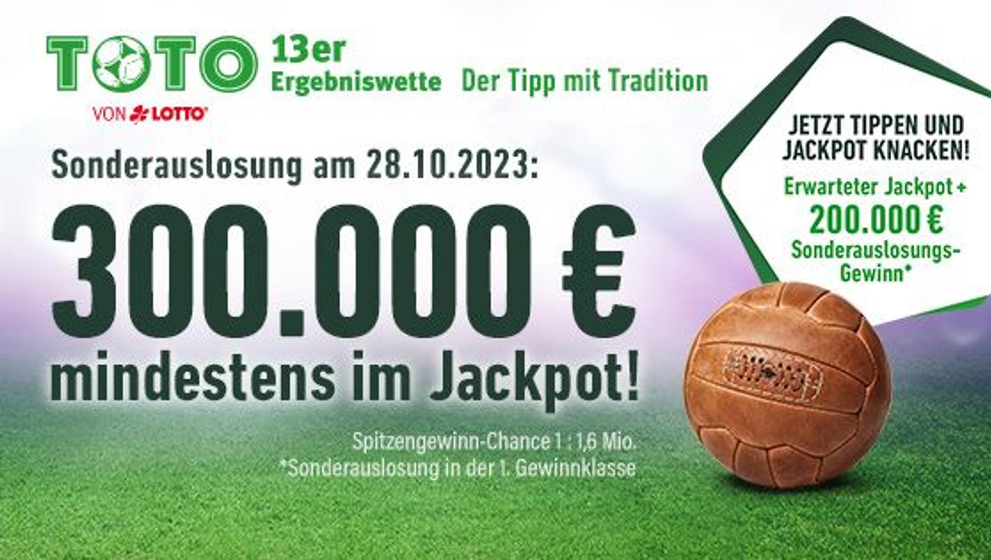 Sonderauslosung bei TOTO.