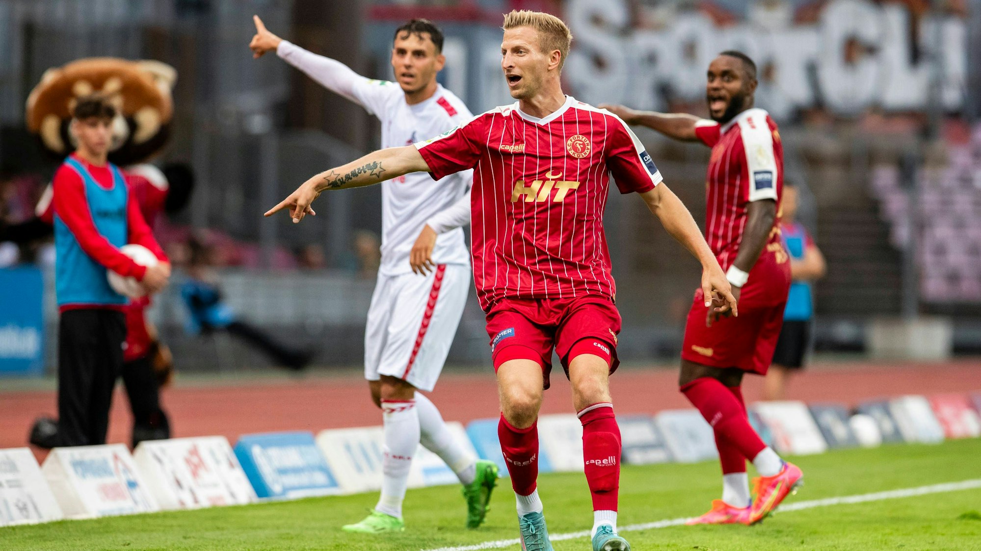 Regionalliga West: SC Fortuna Koeln - 1. FC Koeln U21, U 21 01.08.2023 Dominik Ernst Fortuna Koeln, 2, Regionalliga West, 1. Spieltag, SC Fortuna Koeln - 1. FC Koeln U21, am 01.08.2023, Suedstadion, Koeln *** Regionalliga West SC Fortuna Koeln 1 FC Koeln U21, 01 08 2023 Dominik Ernst Fortuna Koeln, 2 , Regionalliga West, 1 Matchday, SC Fortuna Koeln 1 FC Koeln U21, on 01 08 2023, Suedstadion, Koeln Copyright: xBEAUTIFULxSPORTS/Meuselx