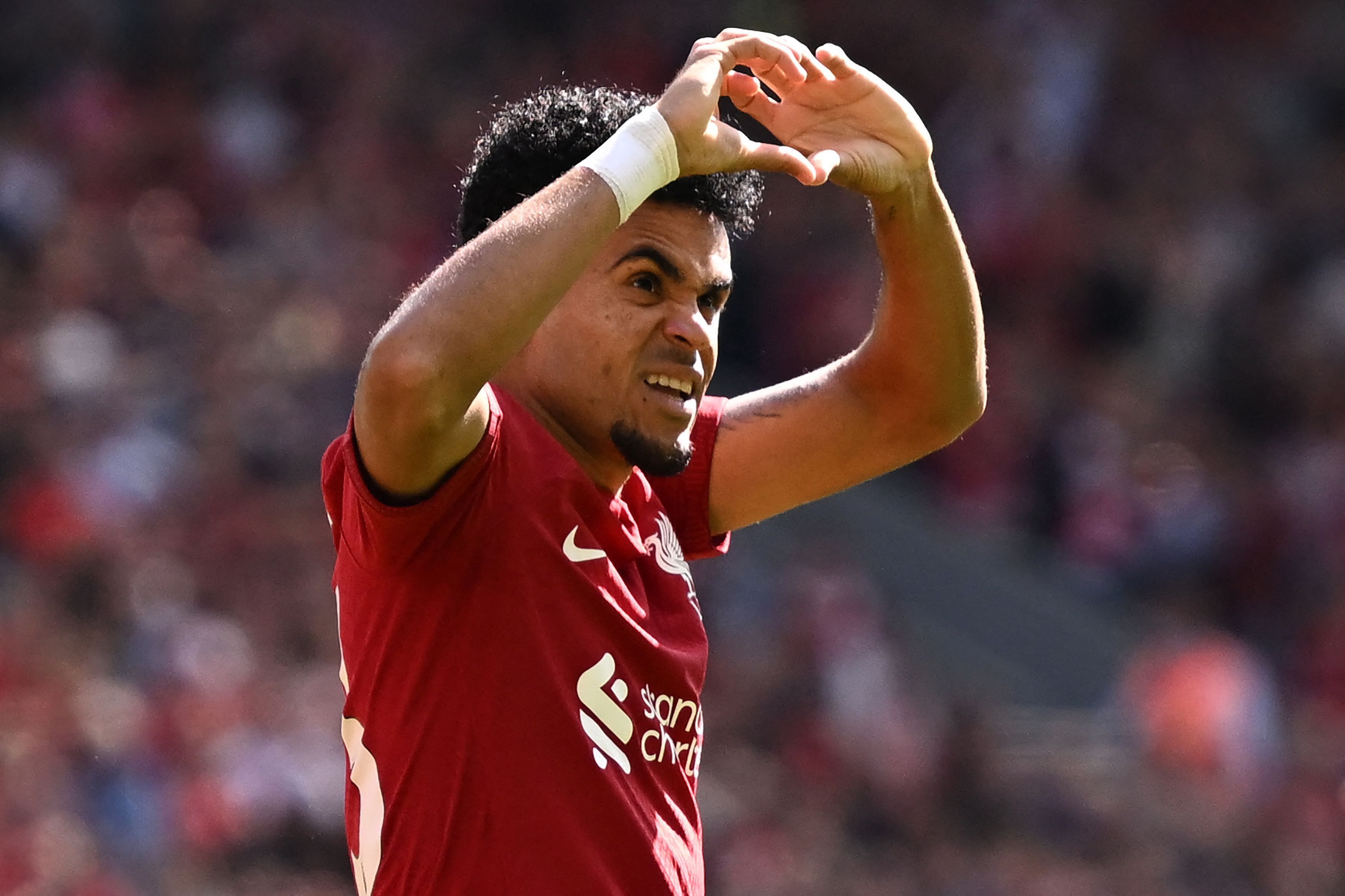 Liverpools kolumbianischer Mittelfeldspieler Luis Diaz