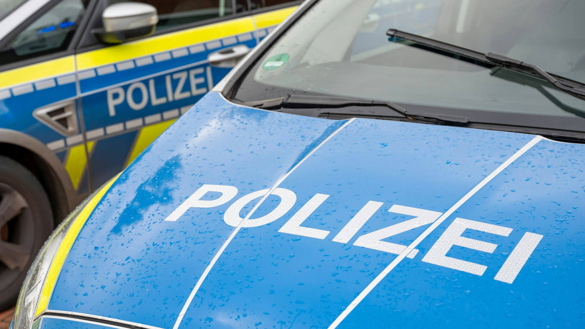 Polizei ist im Einsatz.
