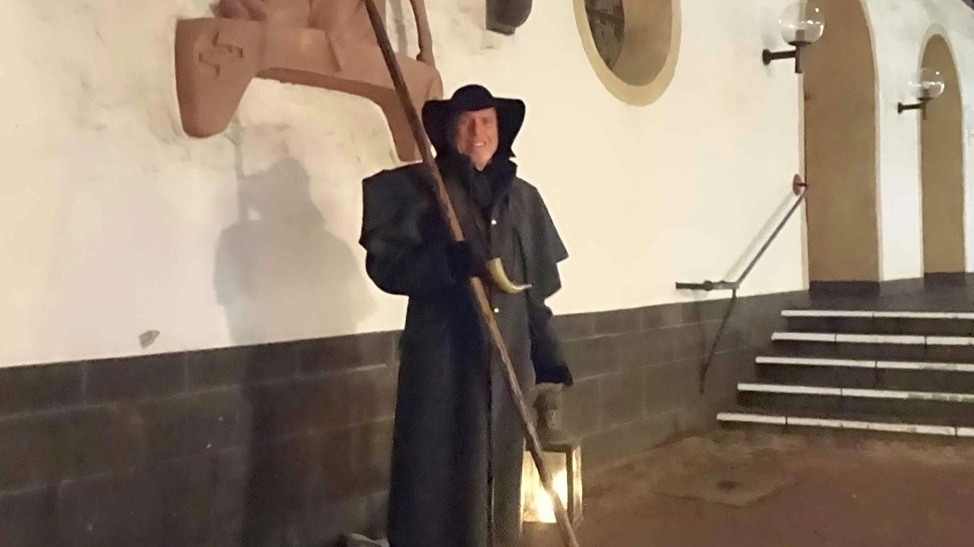 Mit Nachtwächter Jürgen Herling durch Rheinbach.