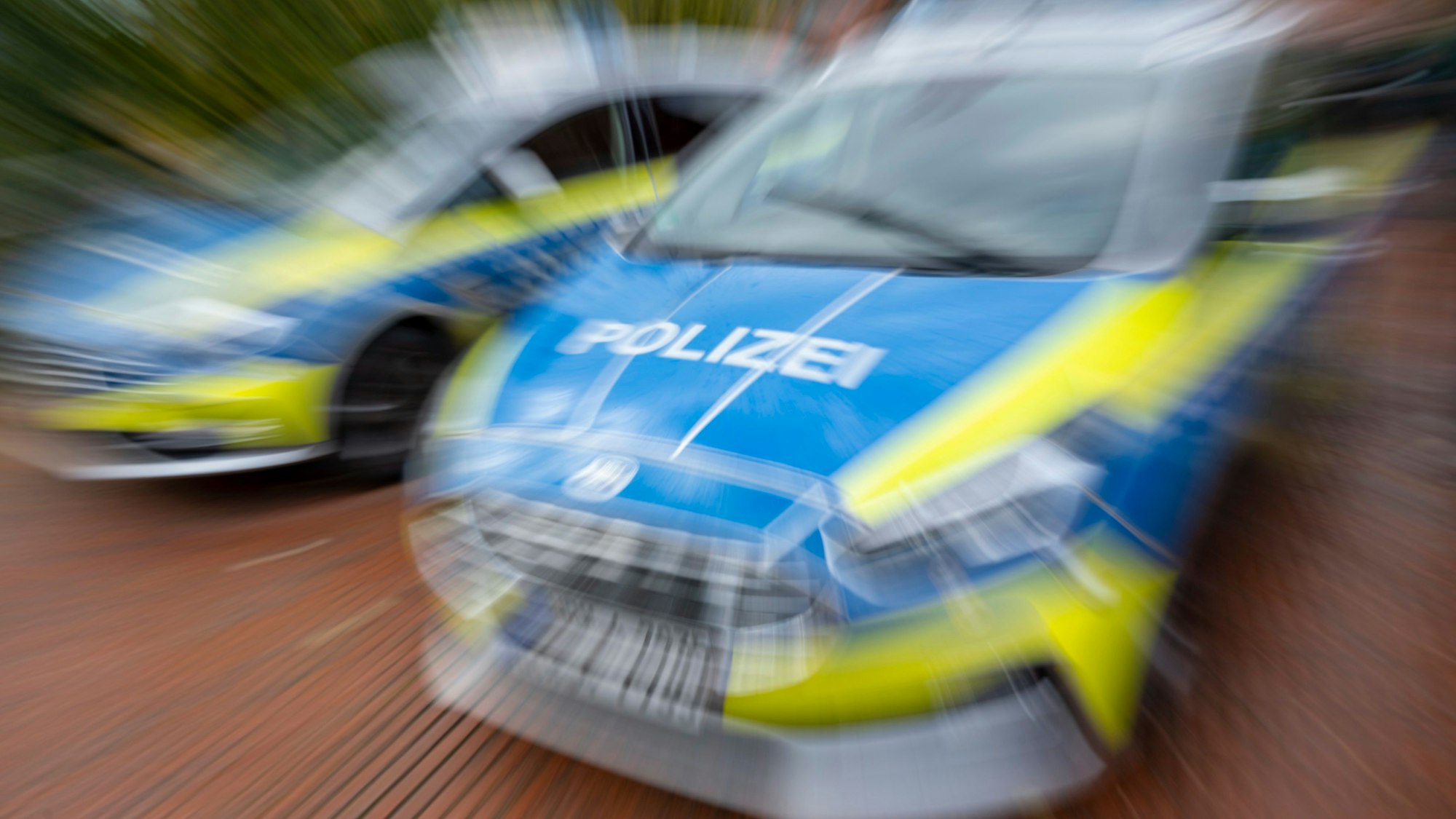 Polizei ist im Einsatz.