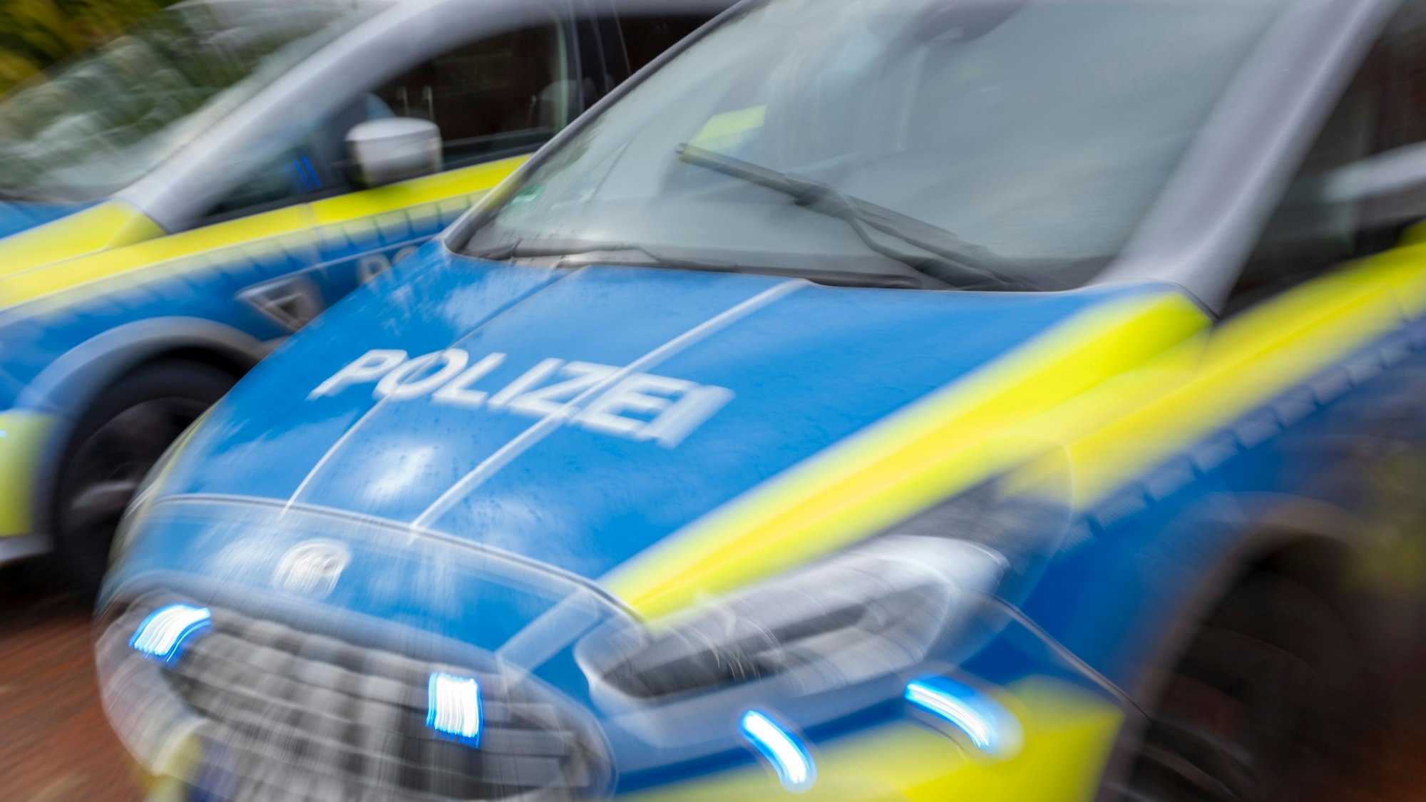 Polizei ist im Einsatz.