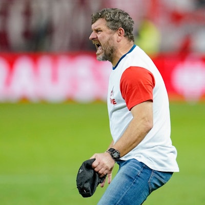 Kölns Trainer Steffen Baumgart reagiert.