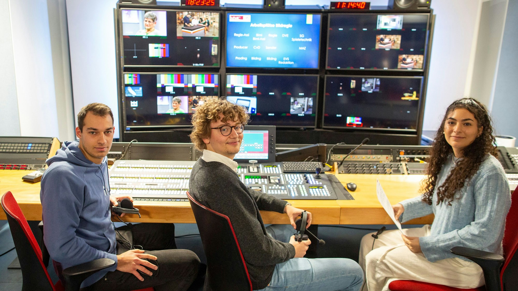 Haben den passenden Ausbildungsplatz gefunden: Marius Dimke, Johannes Frommhold und Maja Tabatabaei (v.l.).