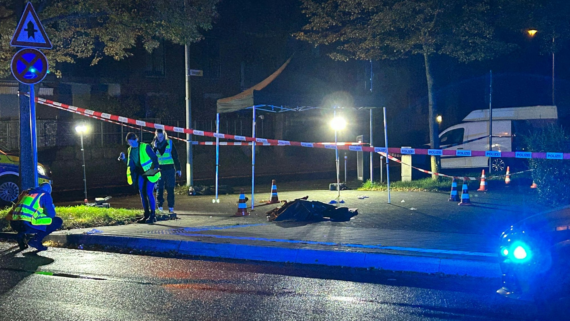 Hier wurde der  Jugendliche von der Polizei angeschossen.