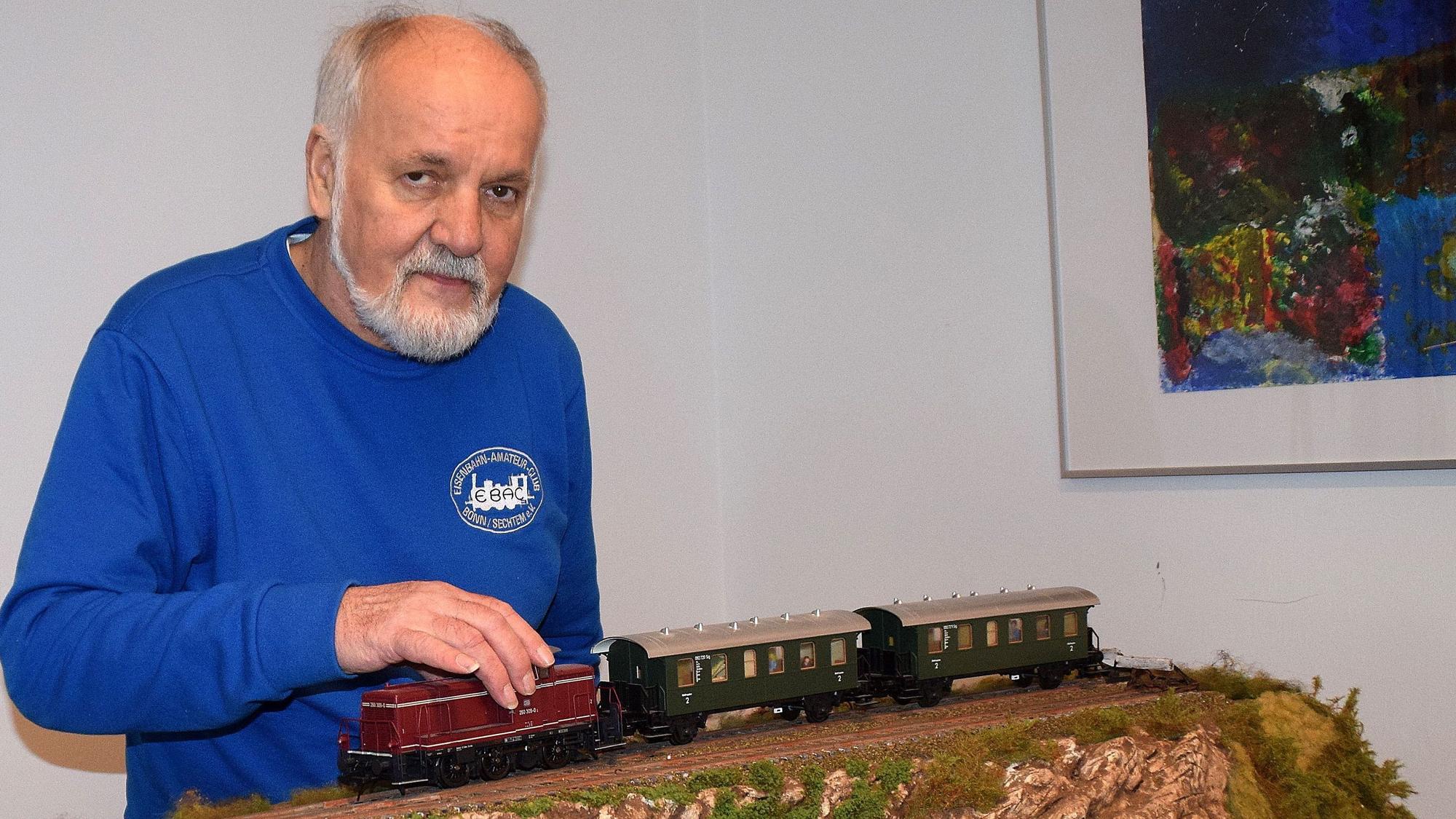 Der Vorsitzende des EBAC Werner Radwansky in seinem Element.