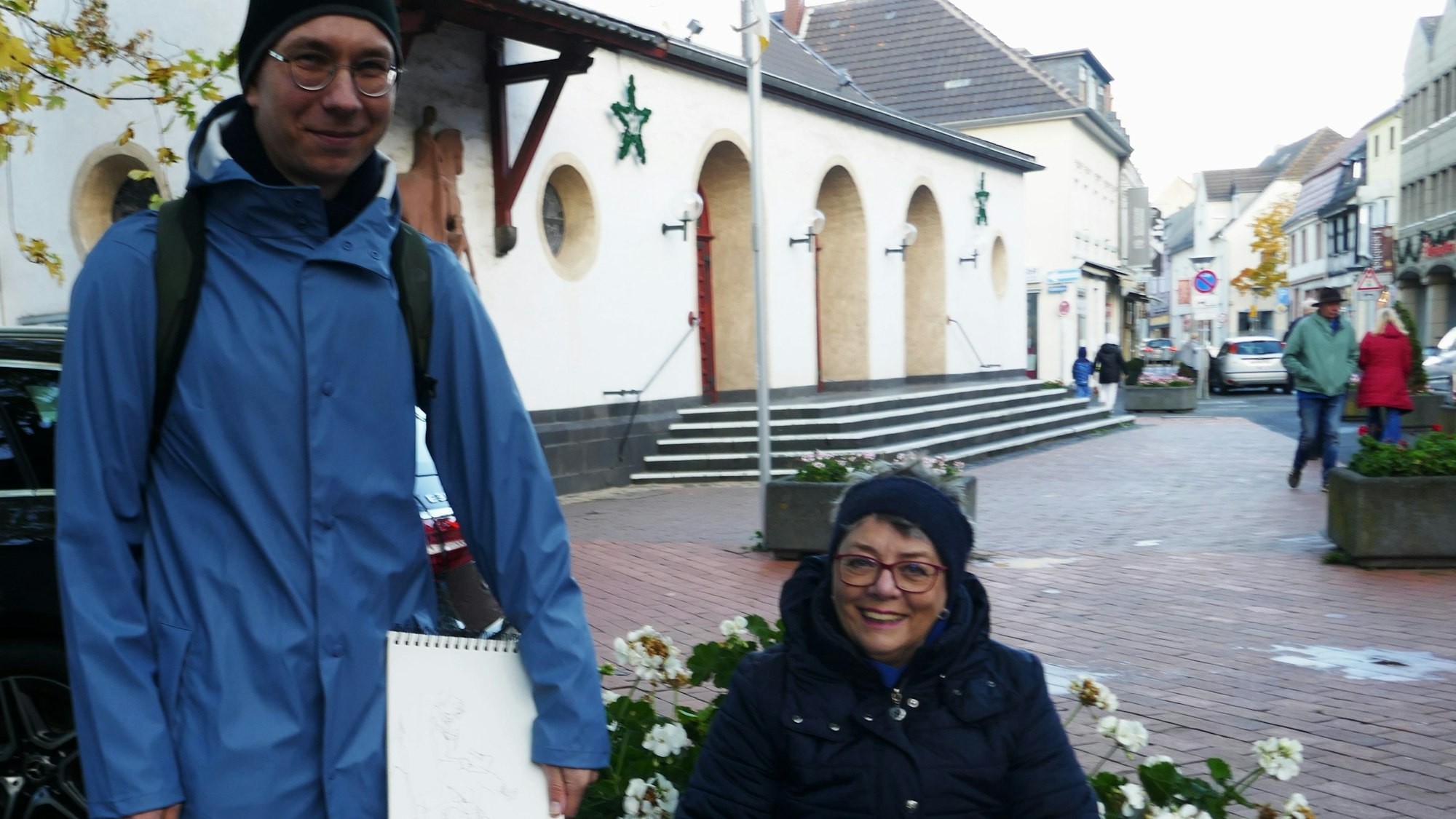 Urban Sketcher Grigori Skrylev und Corinna Schulze-Quabis