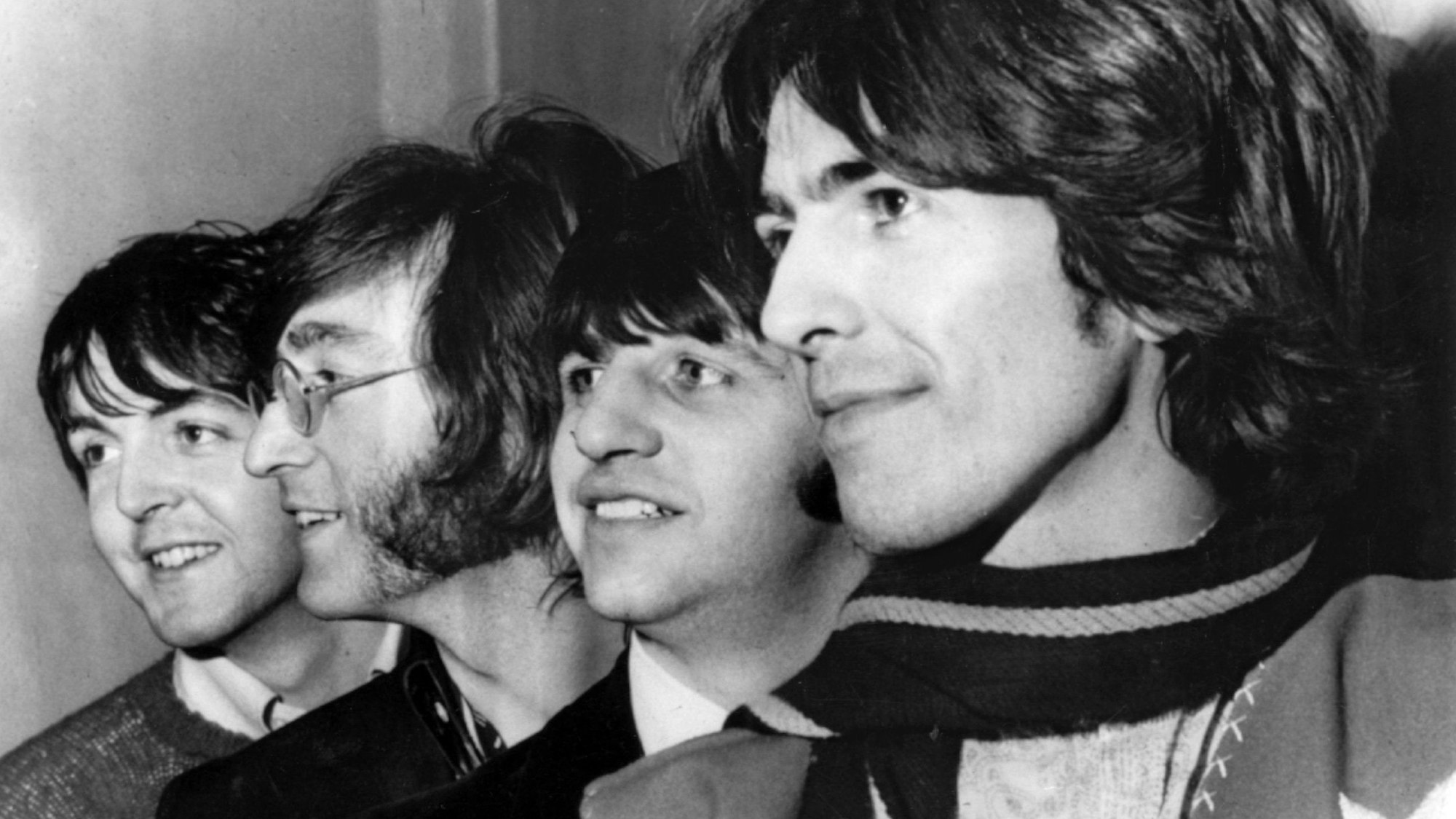 Paul McCartney (l-r), John Lennon, Ringo Starr und George Harrison von der britischen Band The Beatles (undatierte Aufnahme).