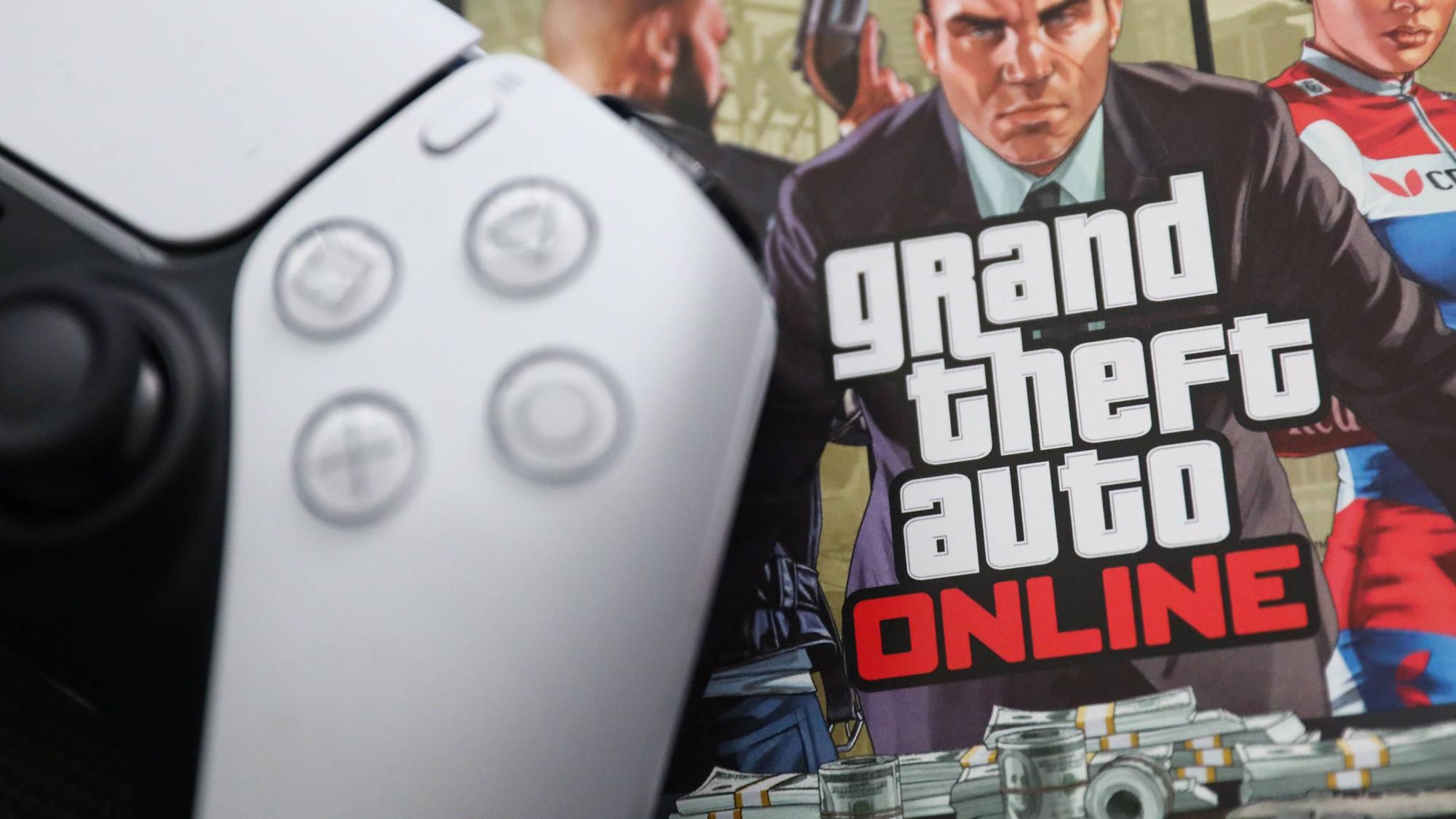 Die Videospiel-Reihe „Grand Theft Auto“ gehört zu den erfolgreichsten Serien der Spieleindustrie, es gibt zahlreiche Ableger wie hier GTA:Online. Nun hat Hersteller Rockstar einen Trailer zum sechsten Teil angekündigt. (Symbolbild)