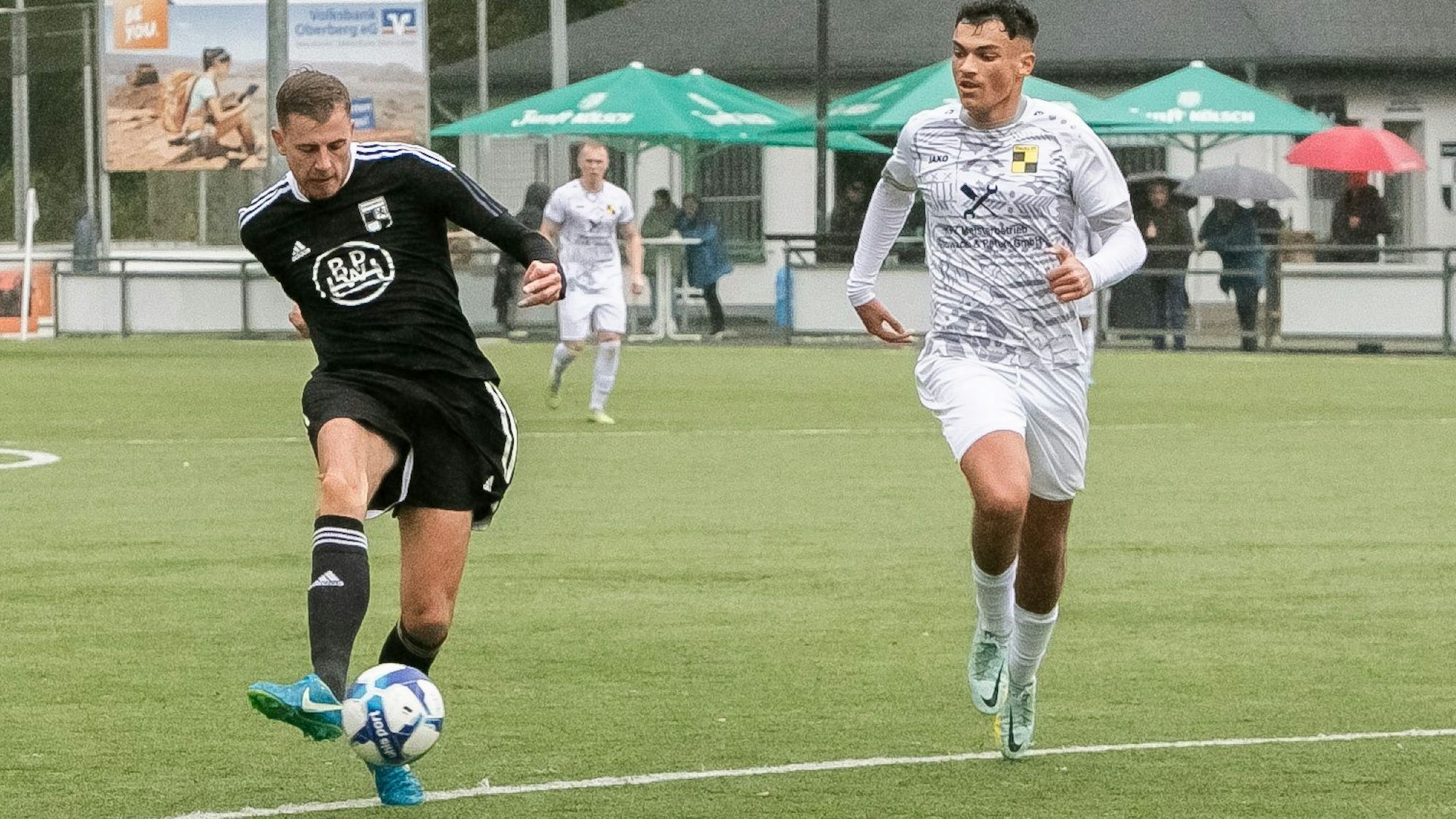 Szene aus einem Fußballspiel