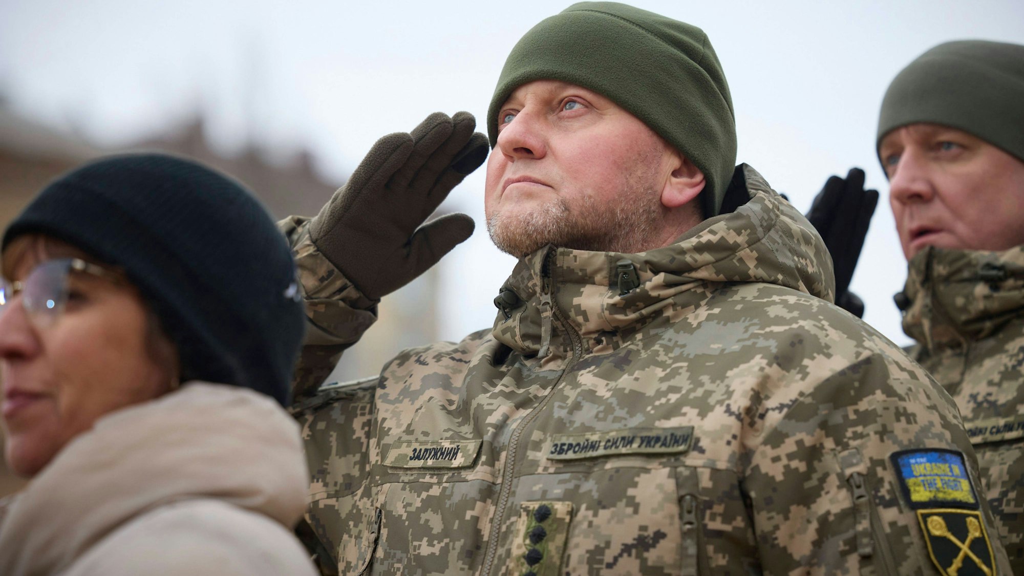 Walerij Saluschnyj, Generalstabschef der Ukraine, hier bei einer Gedenkveranstaltung zum Jahrestag des russischen Überfalls im Februar 2024.