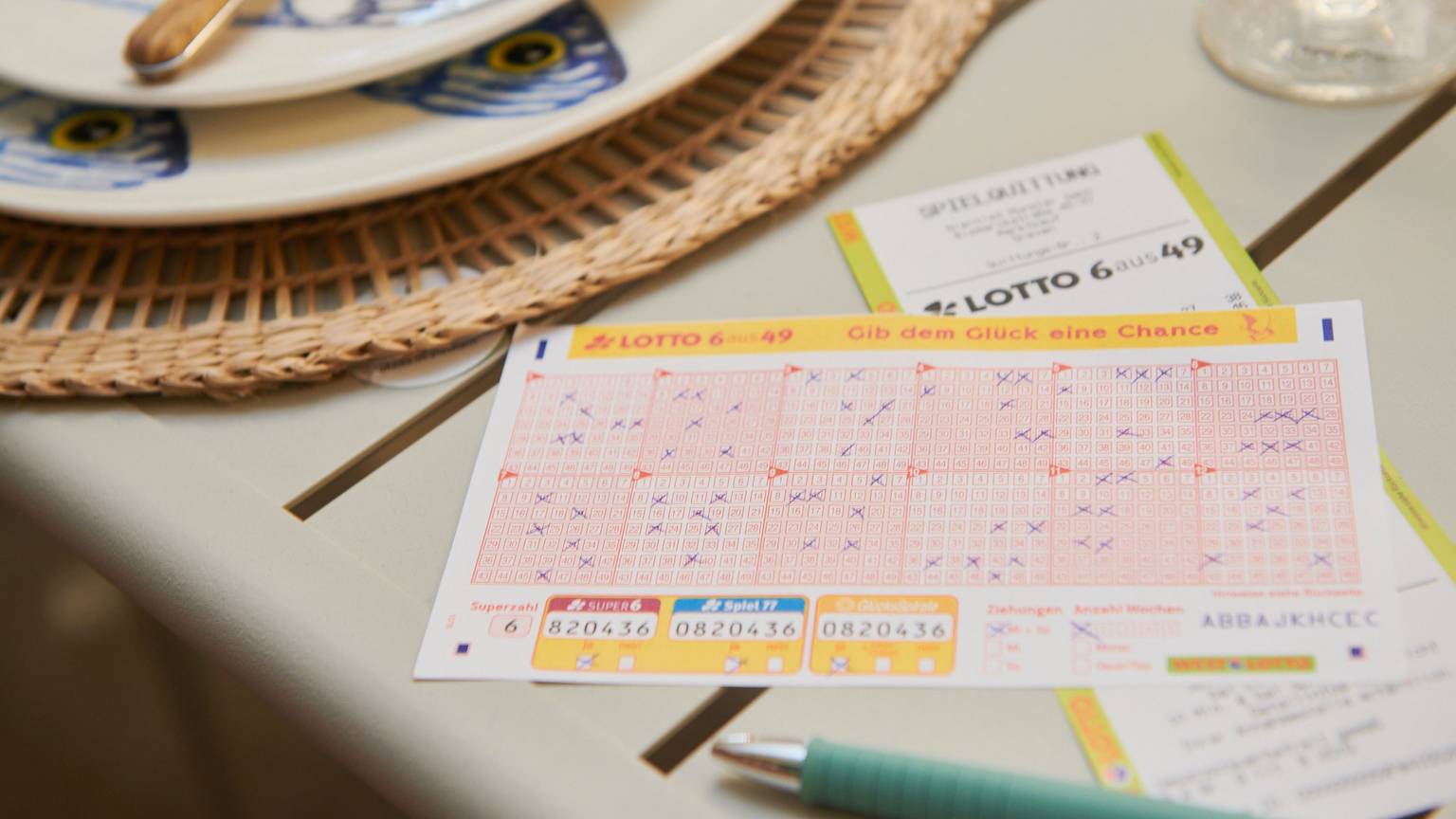 WestLotto Spielschein.