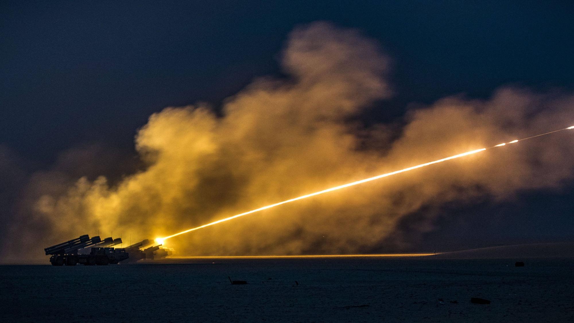 Das amerikanische Waffensystem HIMARS bei einer Übung. Die Ukraine hat zuletzt mehrere erfolgreiche Schläge gegen die russische Armee mit den Raketen durchgeführt. (Archivbild)