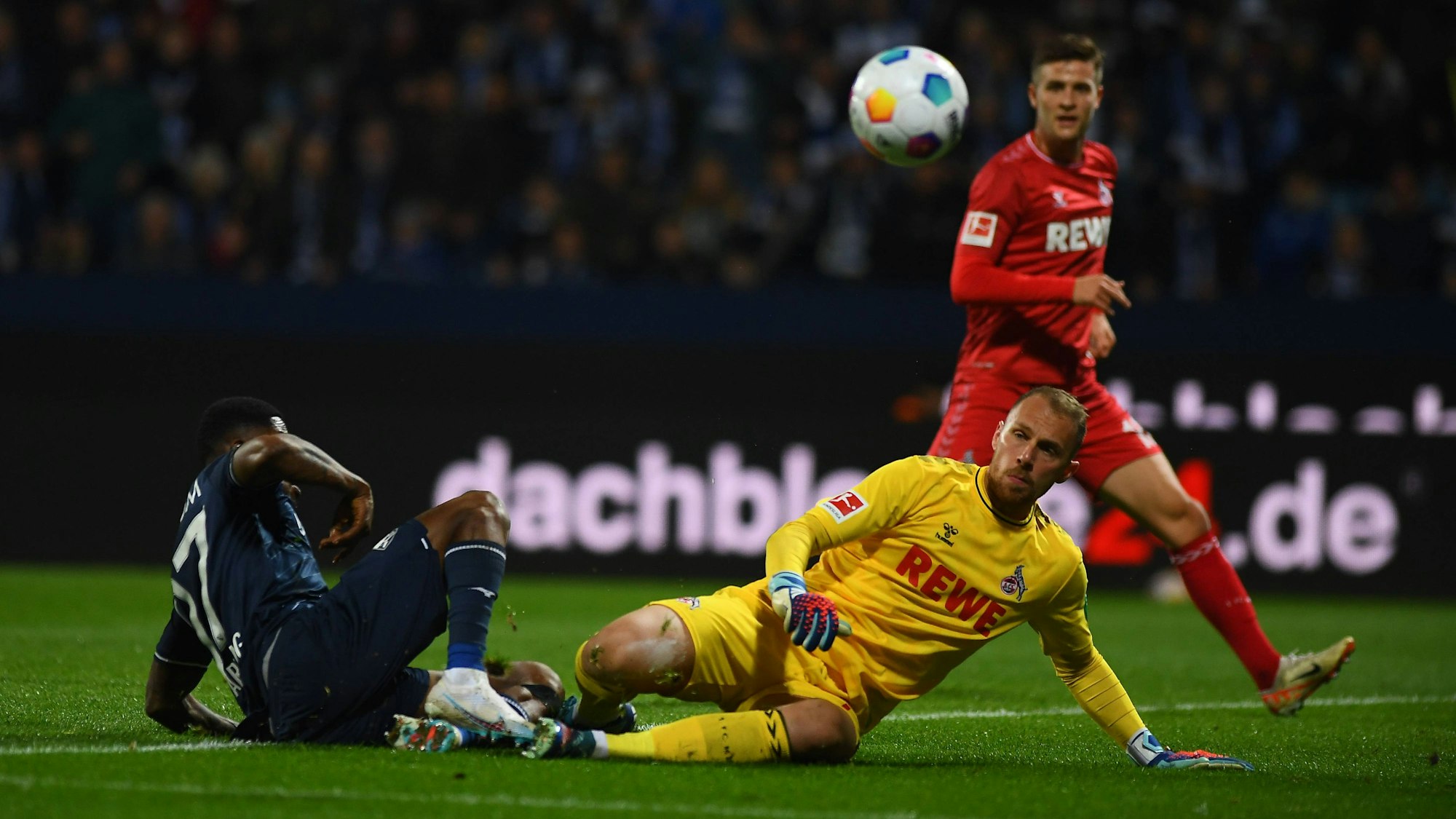 BOCHUM, Germany - 11 NOVEMBER, 2023: Moritz Kwarteng, The football match of Bundesliga VfL Bochum 1848 vs 1.FC Koeln at Vonovia Ruhr Stadion PUBLICATIONxNOTxINxRUS Copyright: xVITALIIxKLIUIEVx