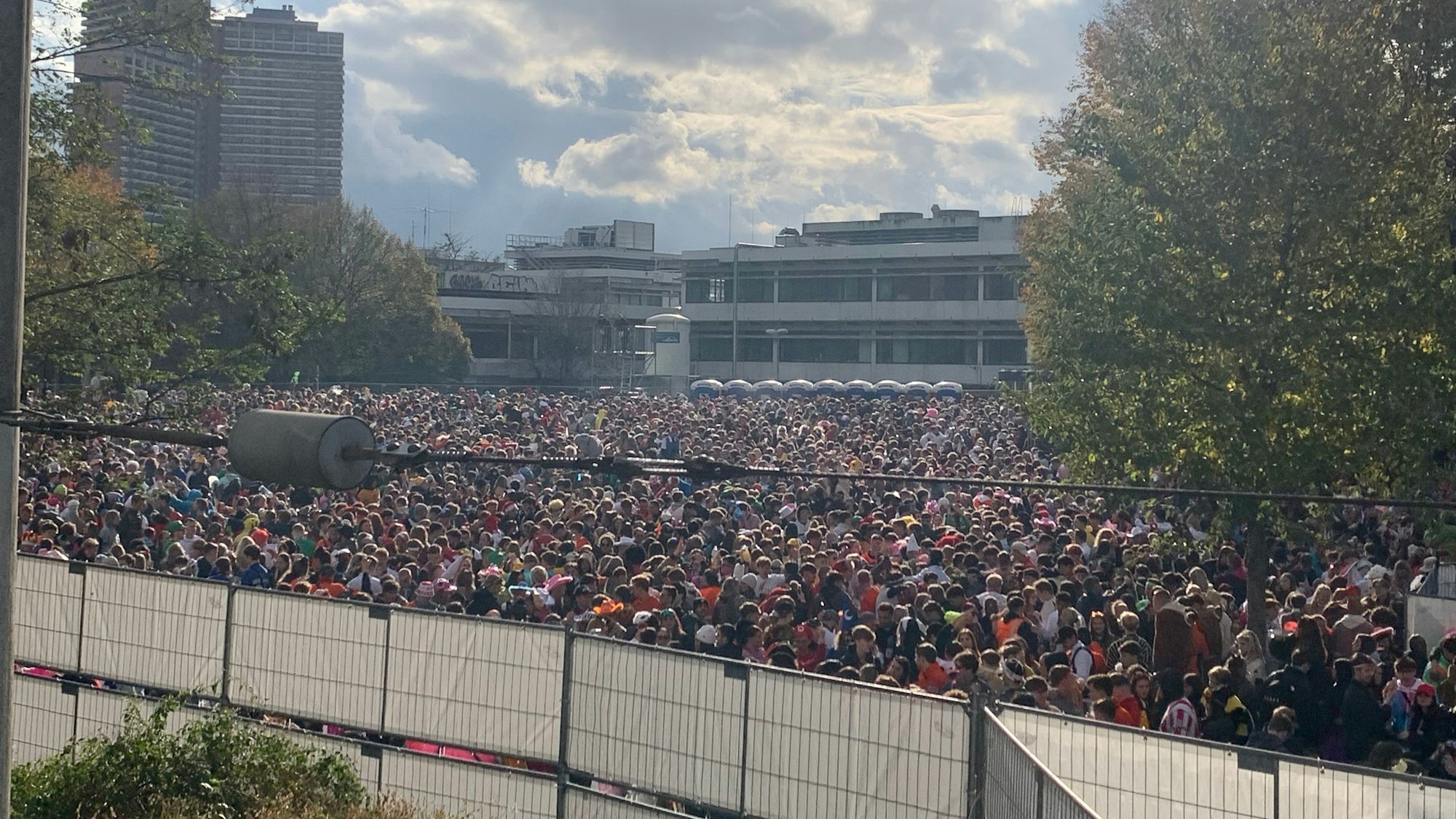 Voll ist es auch im Bereich der Uni