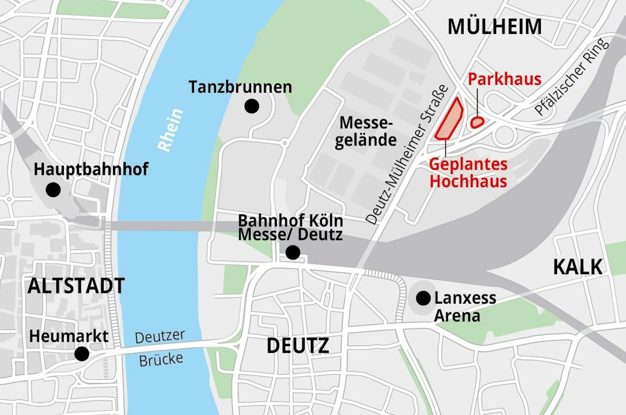 Der Standort für das geplante Hochhaus.