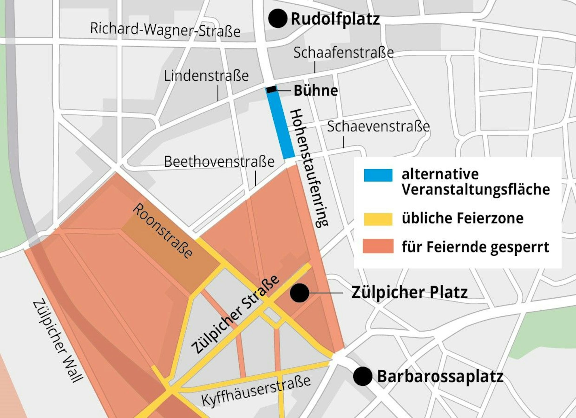Grafik zur geplanten Bühne
