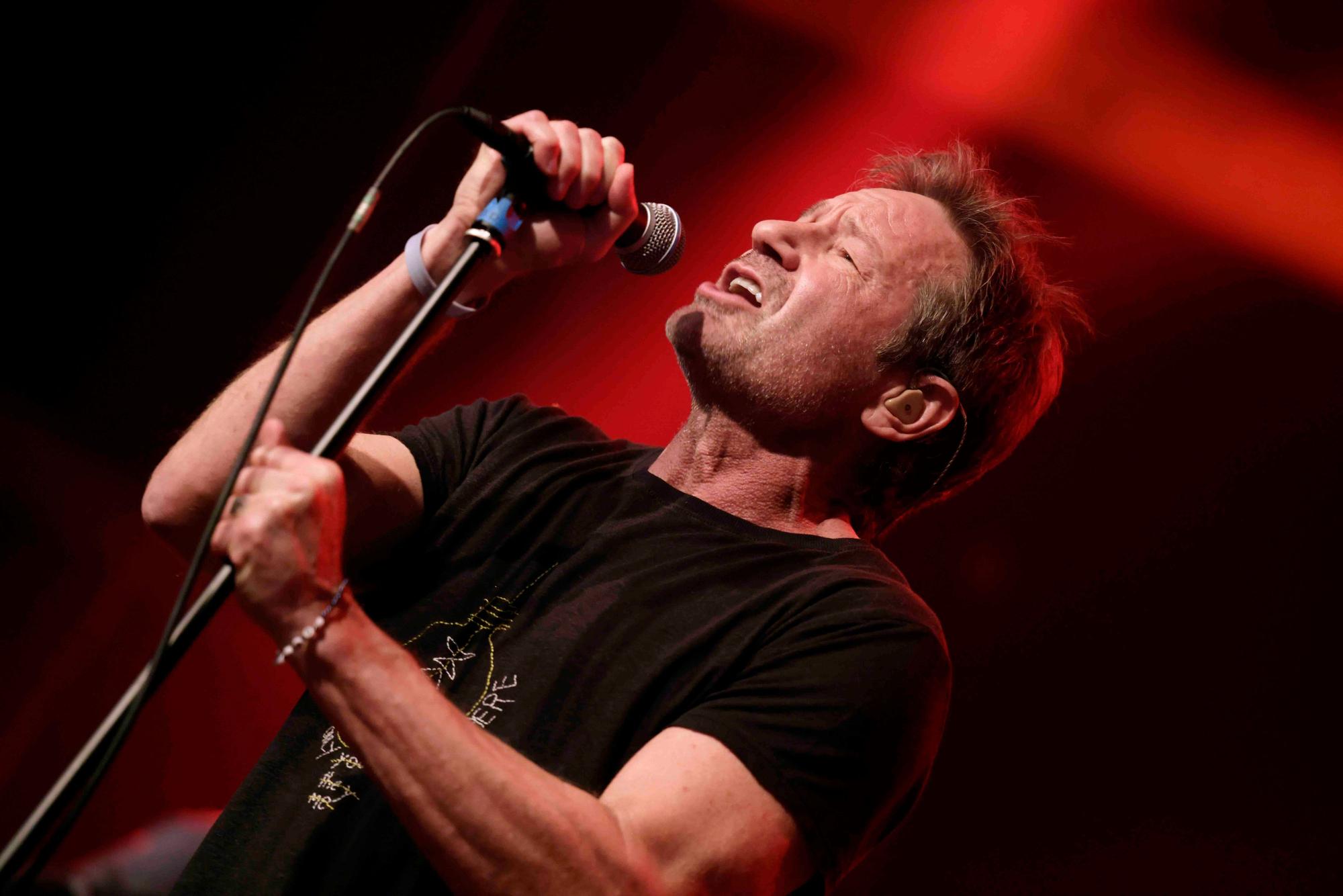Die Rockstar-Posen klappen gut: David Duchovny
