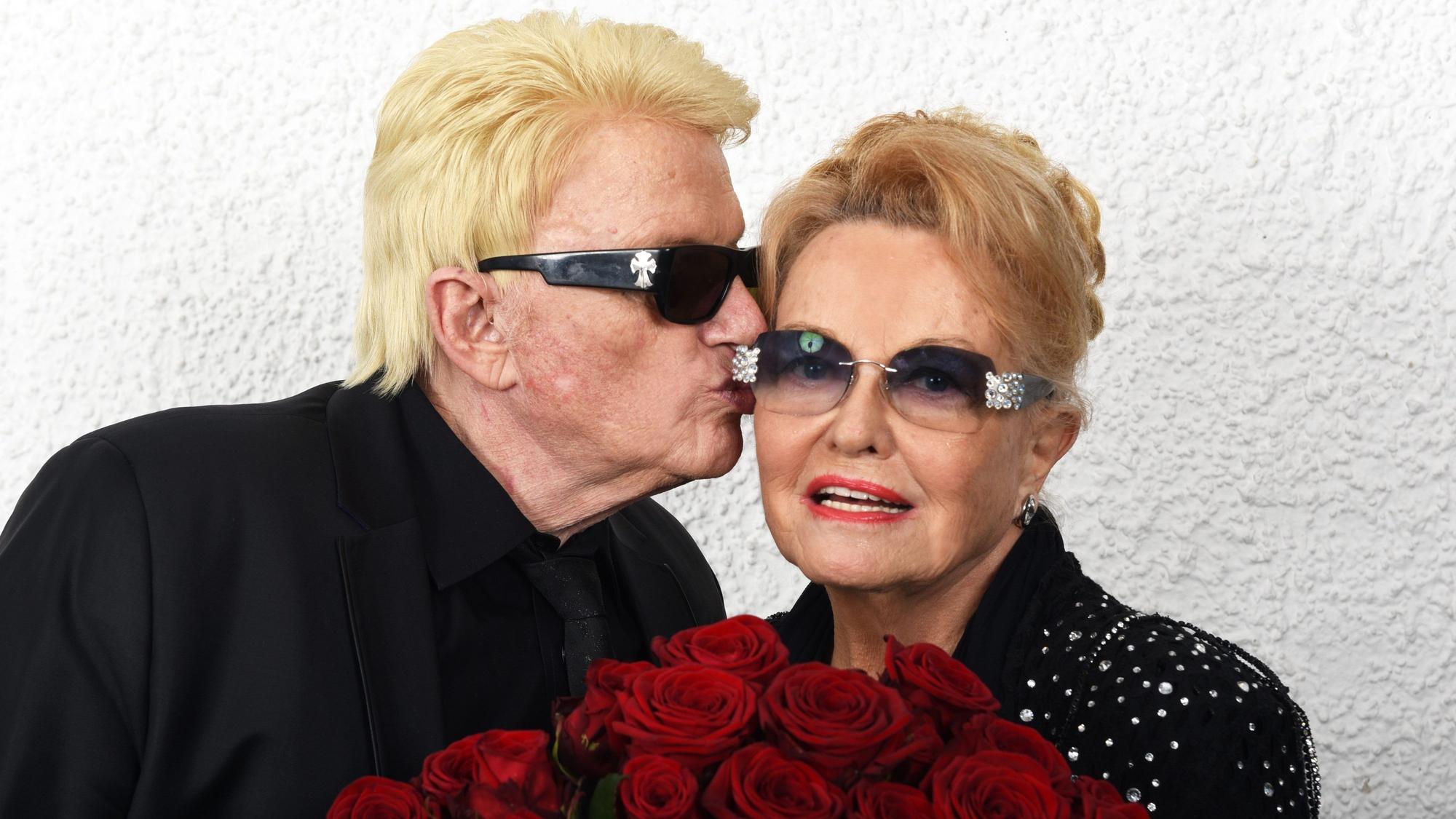 Der deutsche Sänger Heino mit Ehefrau Hannelore.