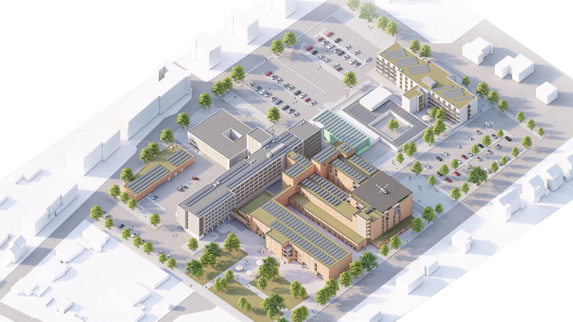 Die Gesellschaft der Franziskanerinnen zu Olpe (GFO) plant die Zusammenlegung ihrer beiden Betriebsstätten am Standort Sieglar. So sieht die Zielplanung aus