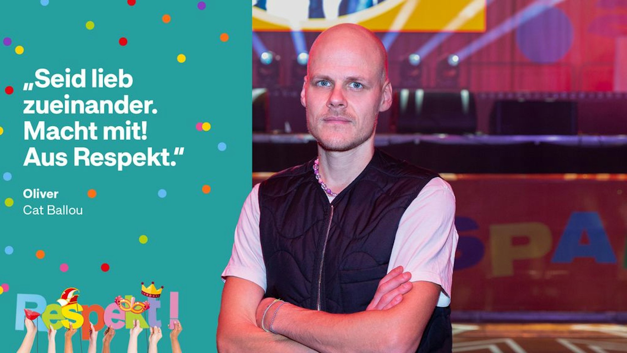 So sah die Respekt-Kampagne 2022 mit Oliver Niesen von Cat Ballou aus.