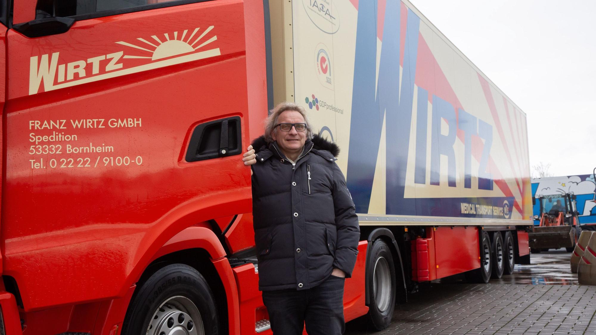 Roisdorf, Spedition Wirtz. Hier Wilfried Wirtz.