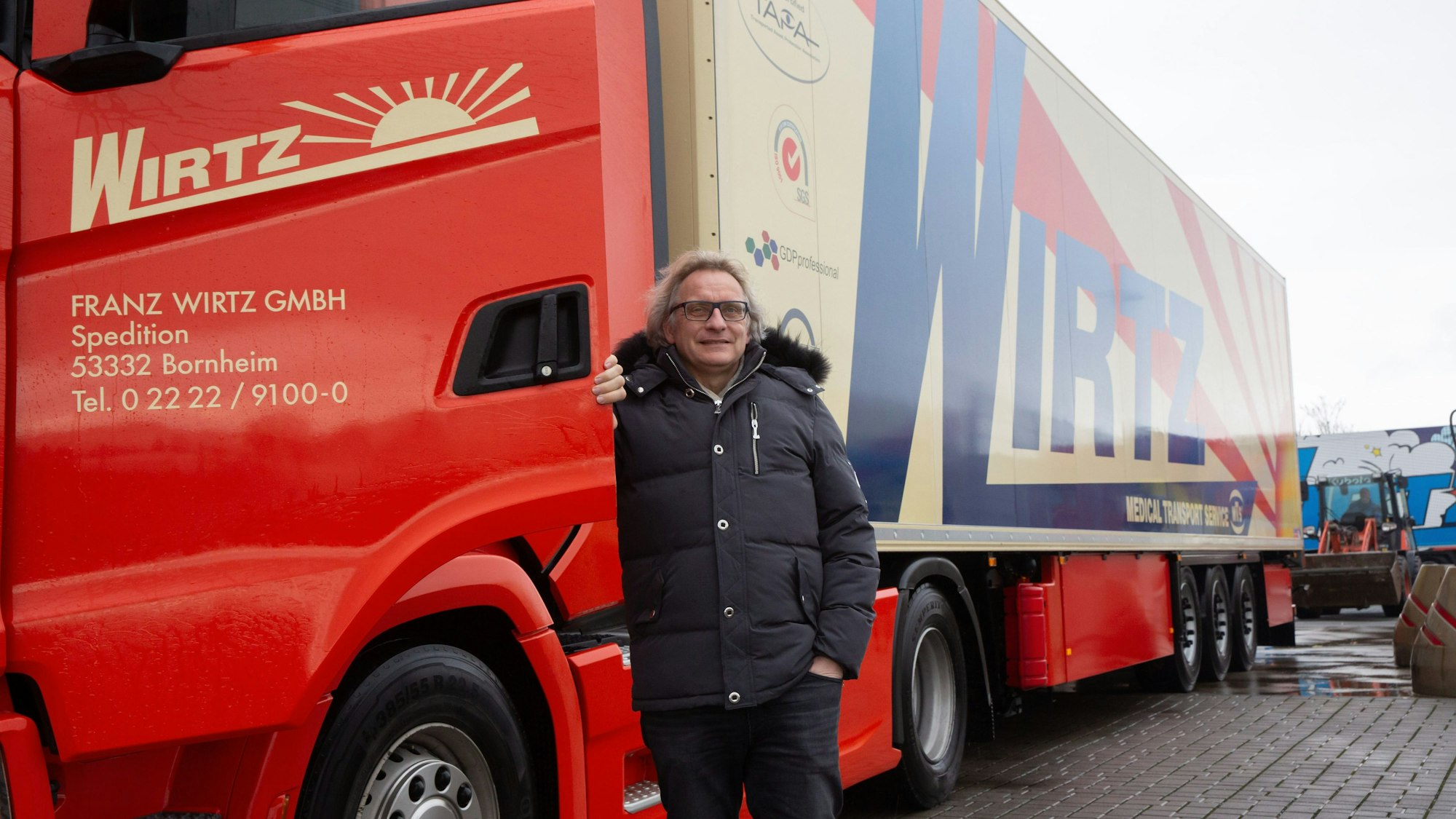 Roisdorf, Spedition Wirtz. Hier Wilfried Wirtz.