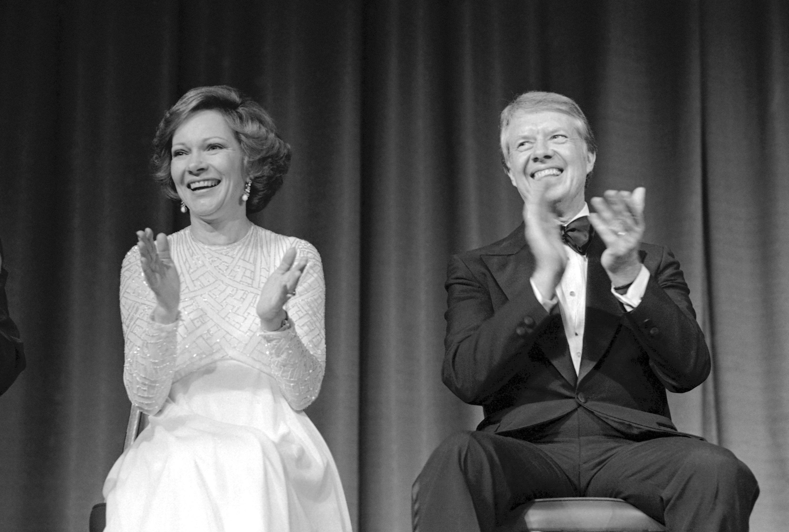 Jimmy Carter (r.) und seine Frau Rosalynn Carter im Jahr 1978